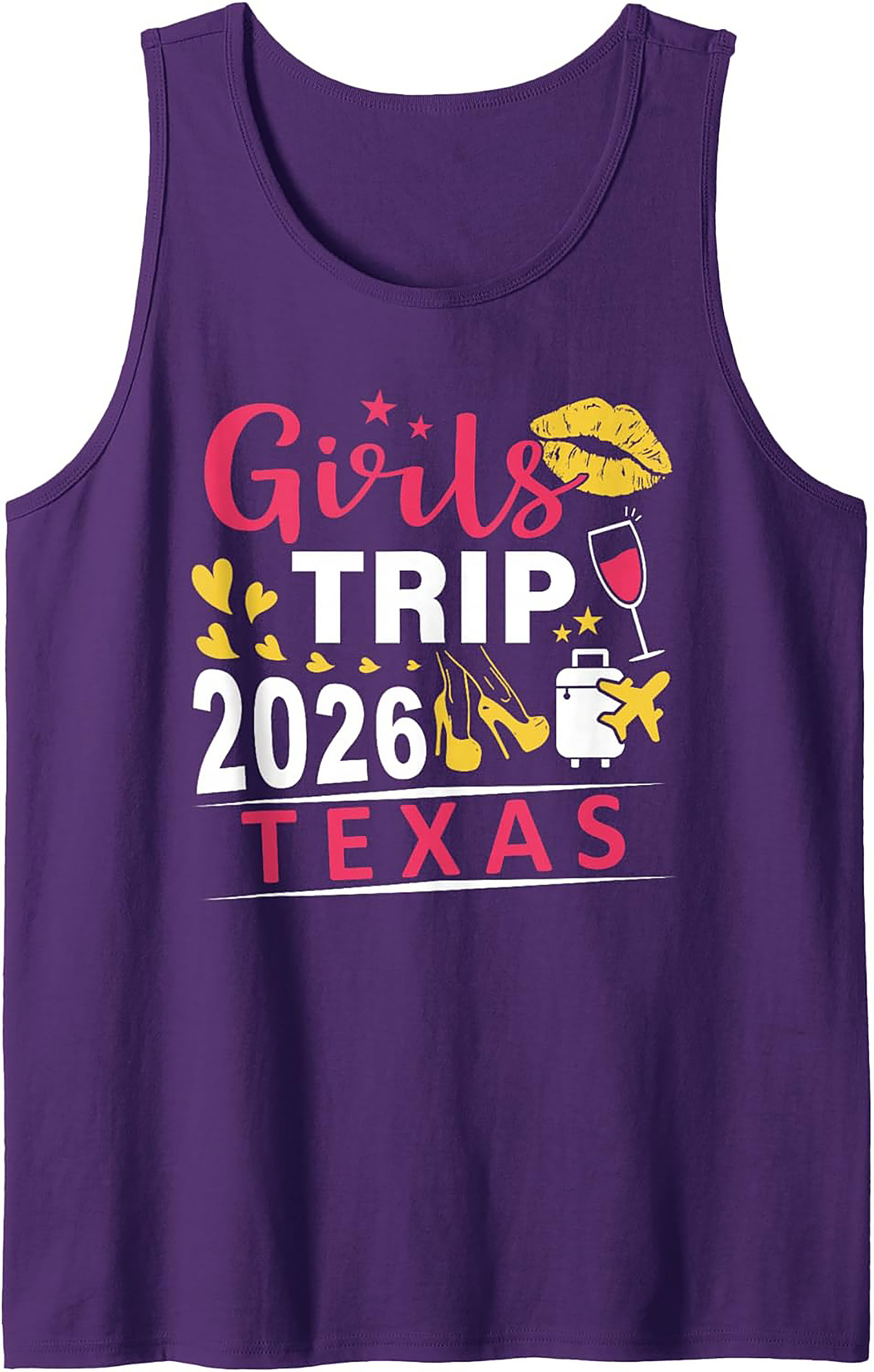 Girls Trip 2026 Texas Graphic Tank Top Group Vacation Shirt