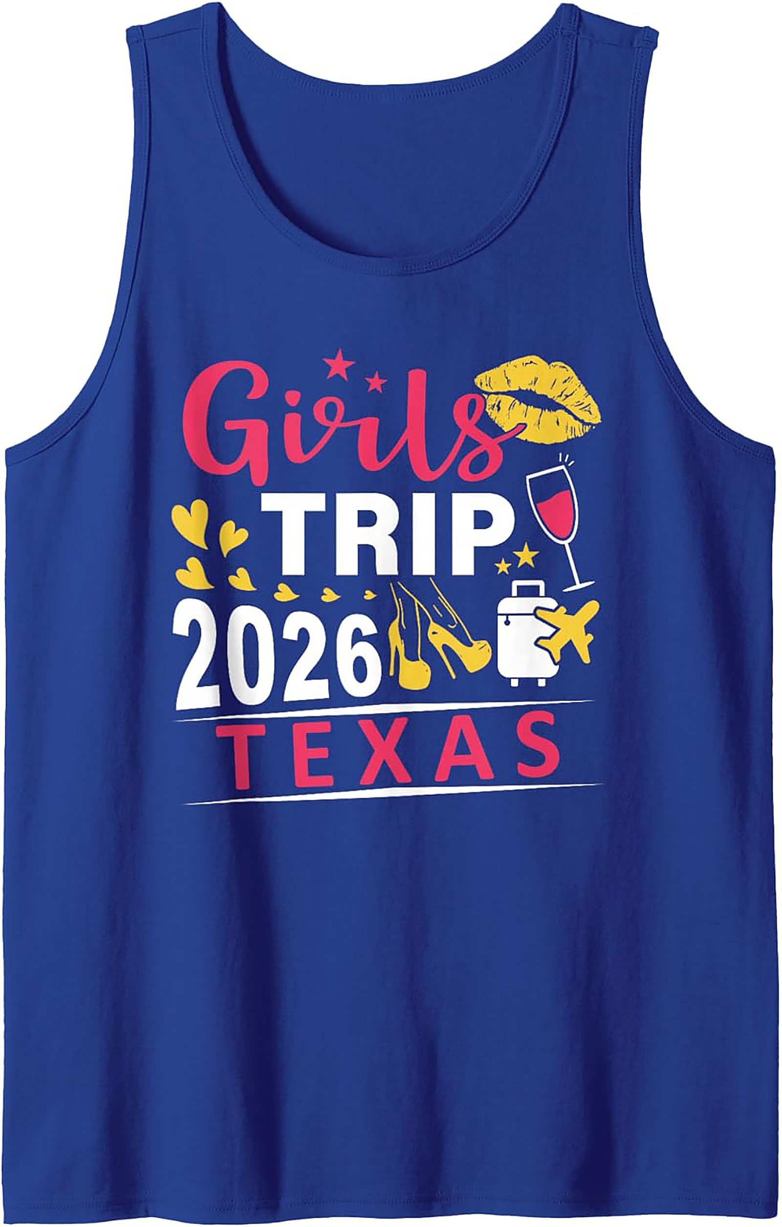 Girls Trip 2026 Texas Graphic Tank Top Group Vacation Shirt