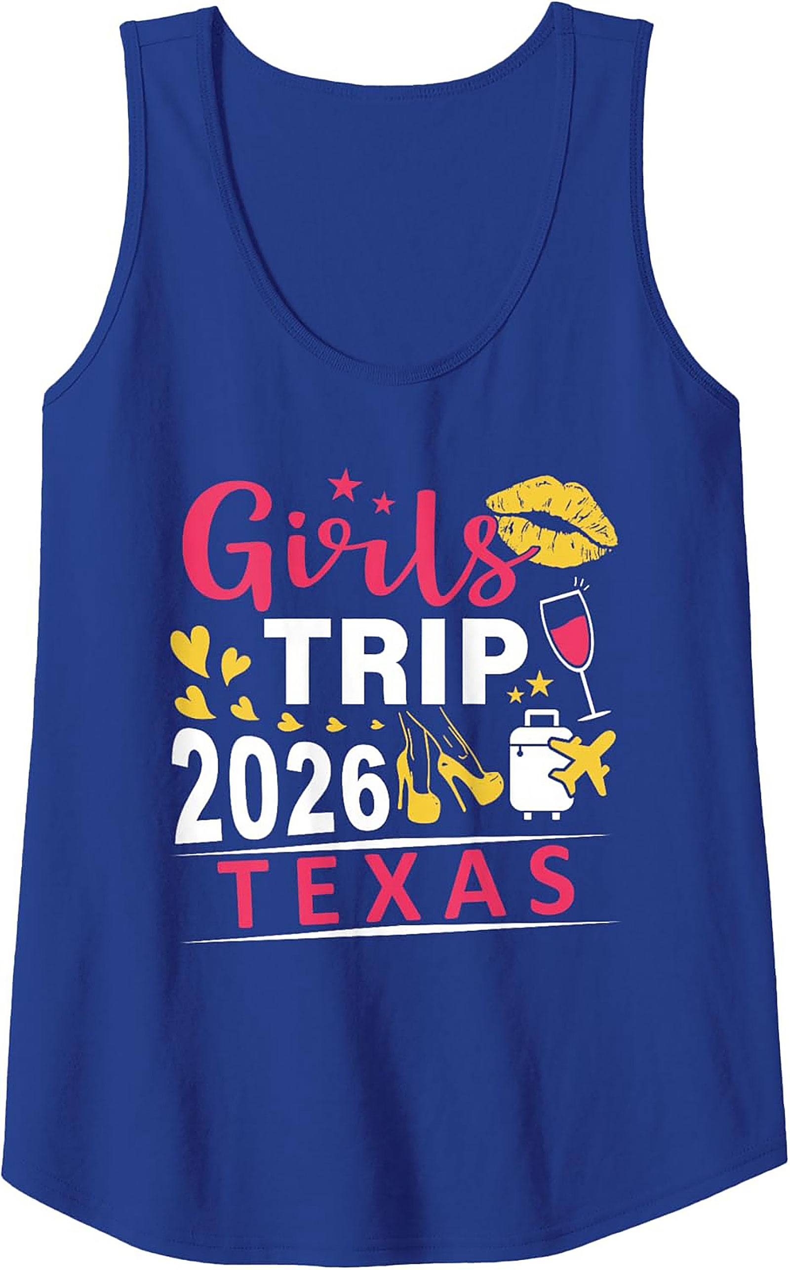Girls Trip 2026 Texas Graphic Tank Top Group Vacation Shirt