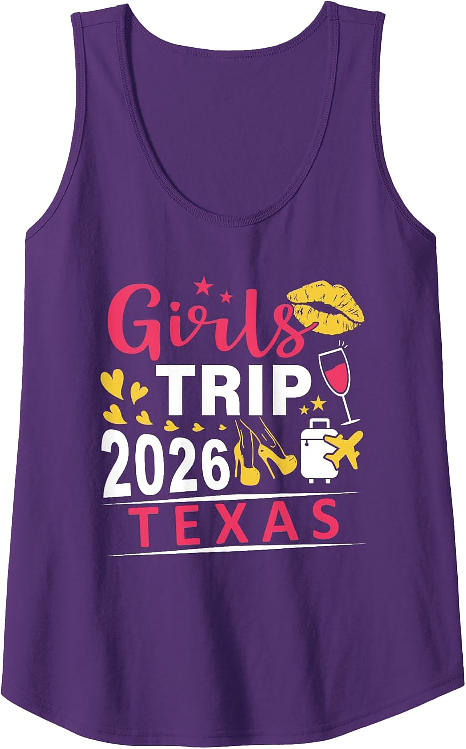 Girls Trip 2026 Texas Graphic Tank Top Group Vacation Shirt