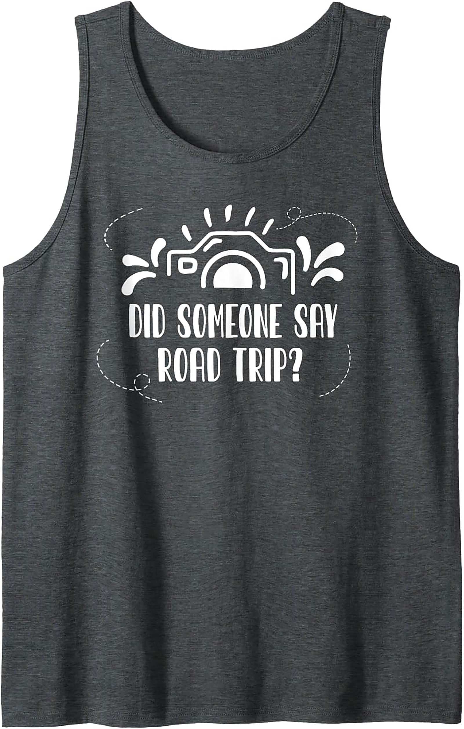 Road Trip Graphic Tank Top Summer Adventure Sleeveless Shirt