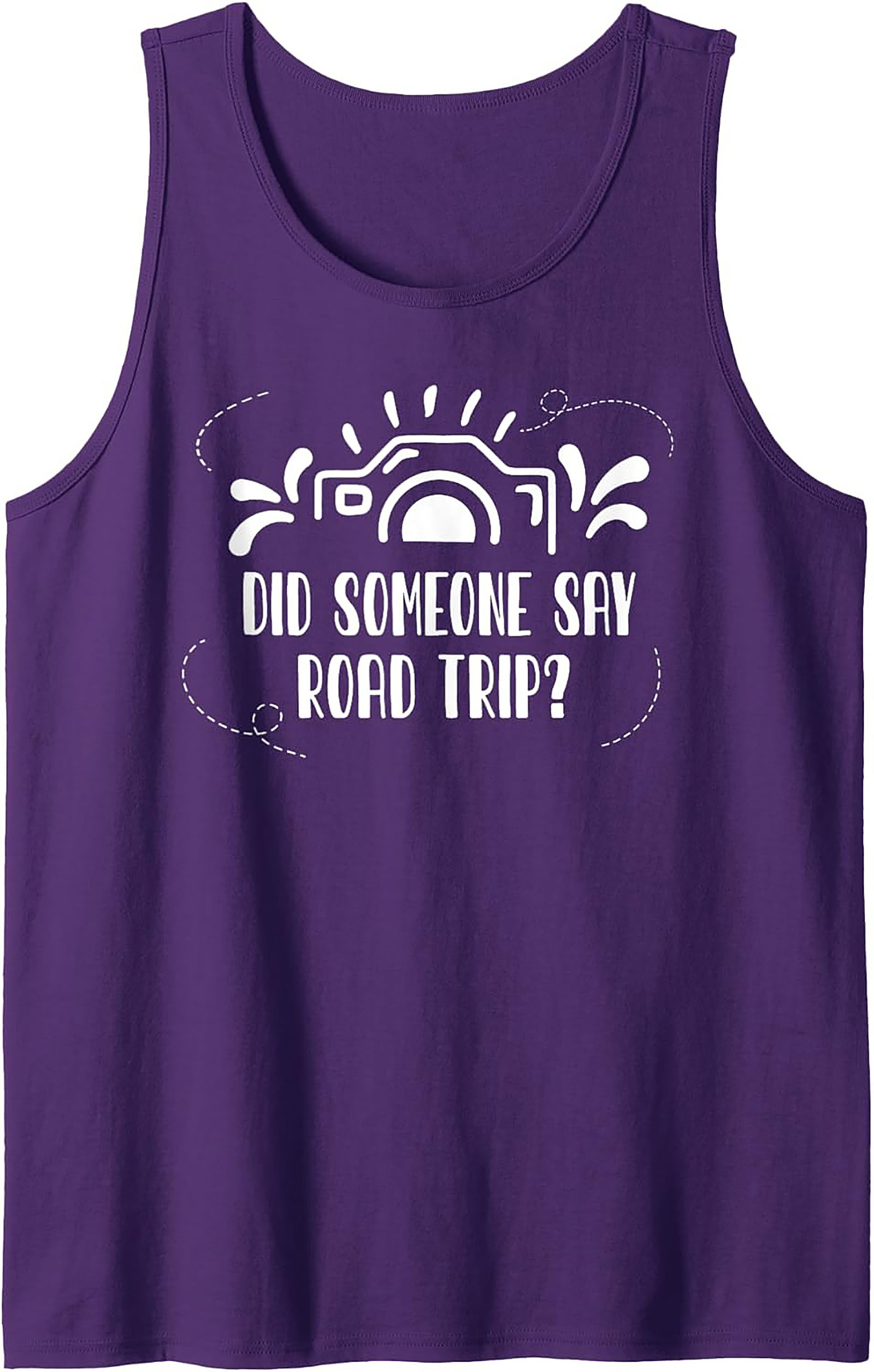 Road Trip Graphic Tank Top Summer Adventure Sleeveless Shirt