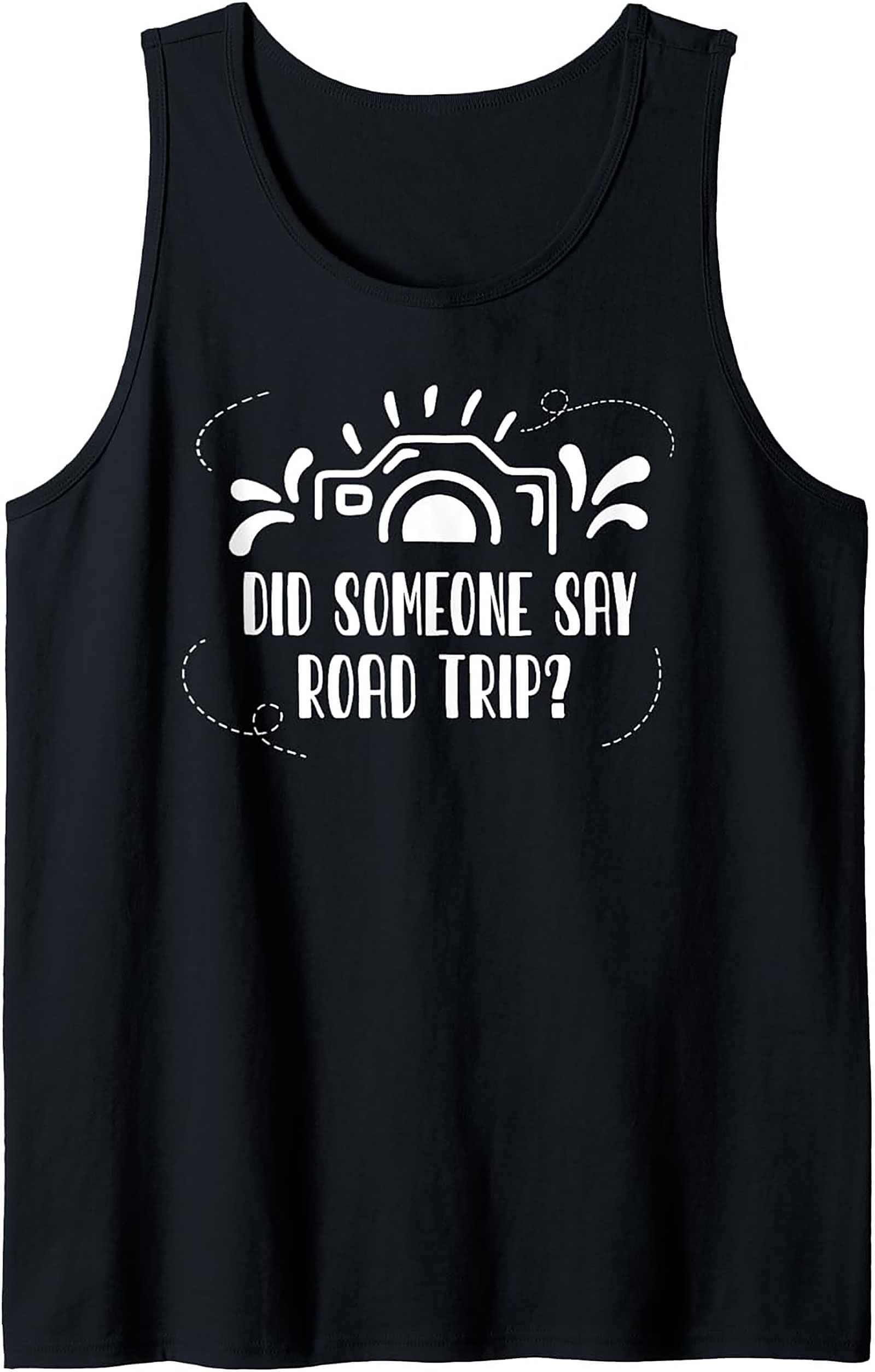 Road Trip Graphic Tank Top Summer Adventure Sleeveless Shirt
