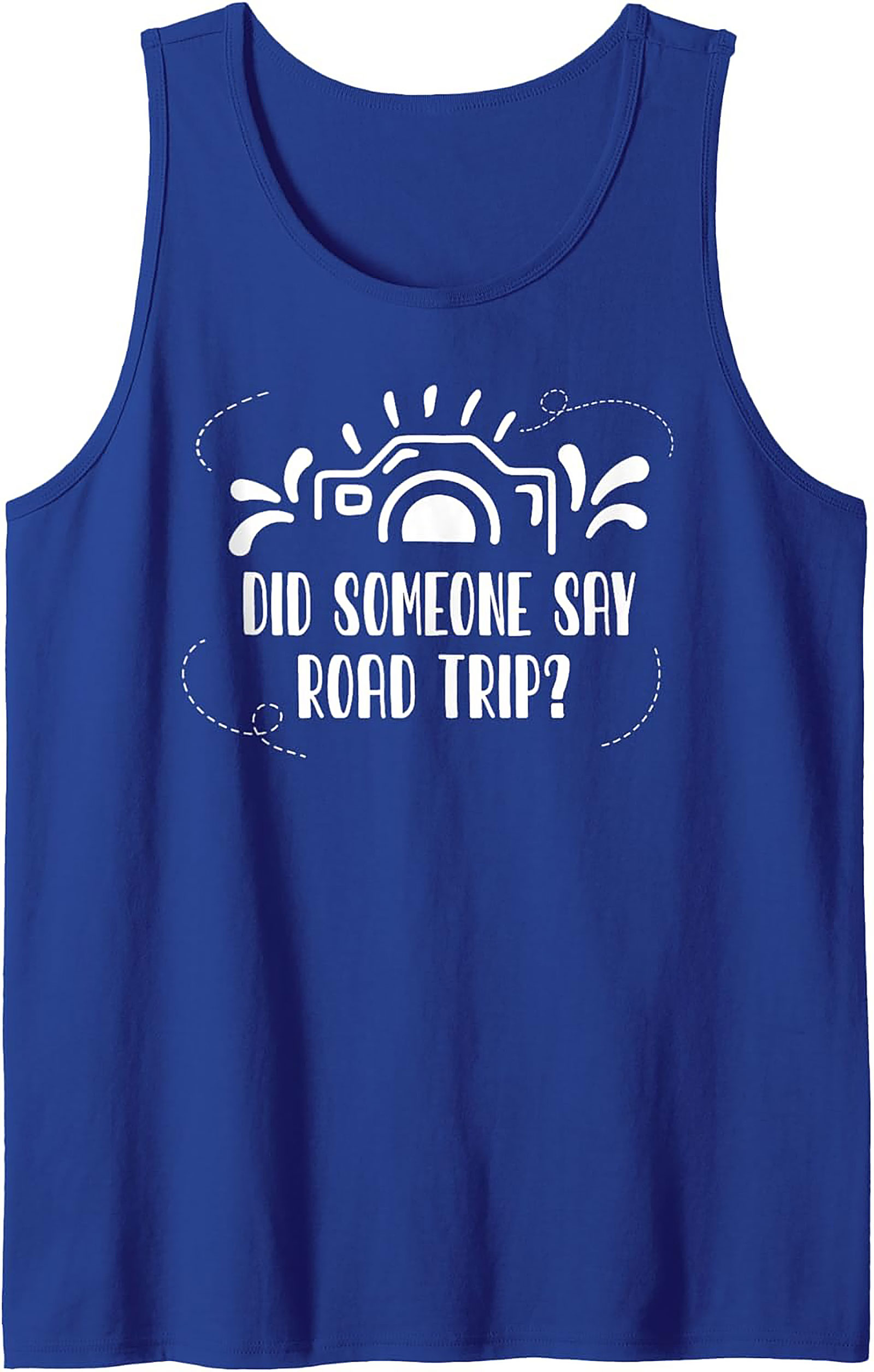 Road Trip Graphic Tank Top Summer Adventure Sleeveless Shirt