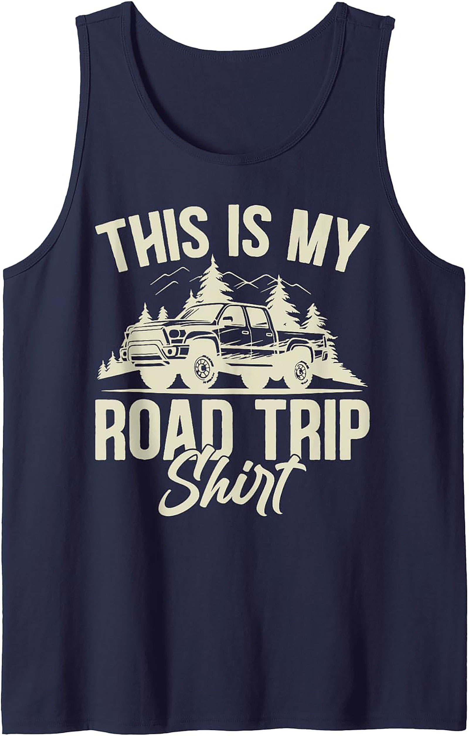 Road Trip Truck Graphic Tank Top Sleeveless Shirt Gift