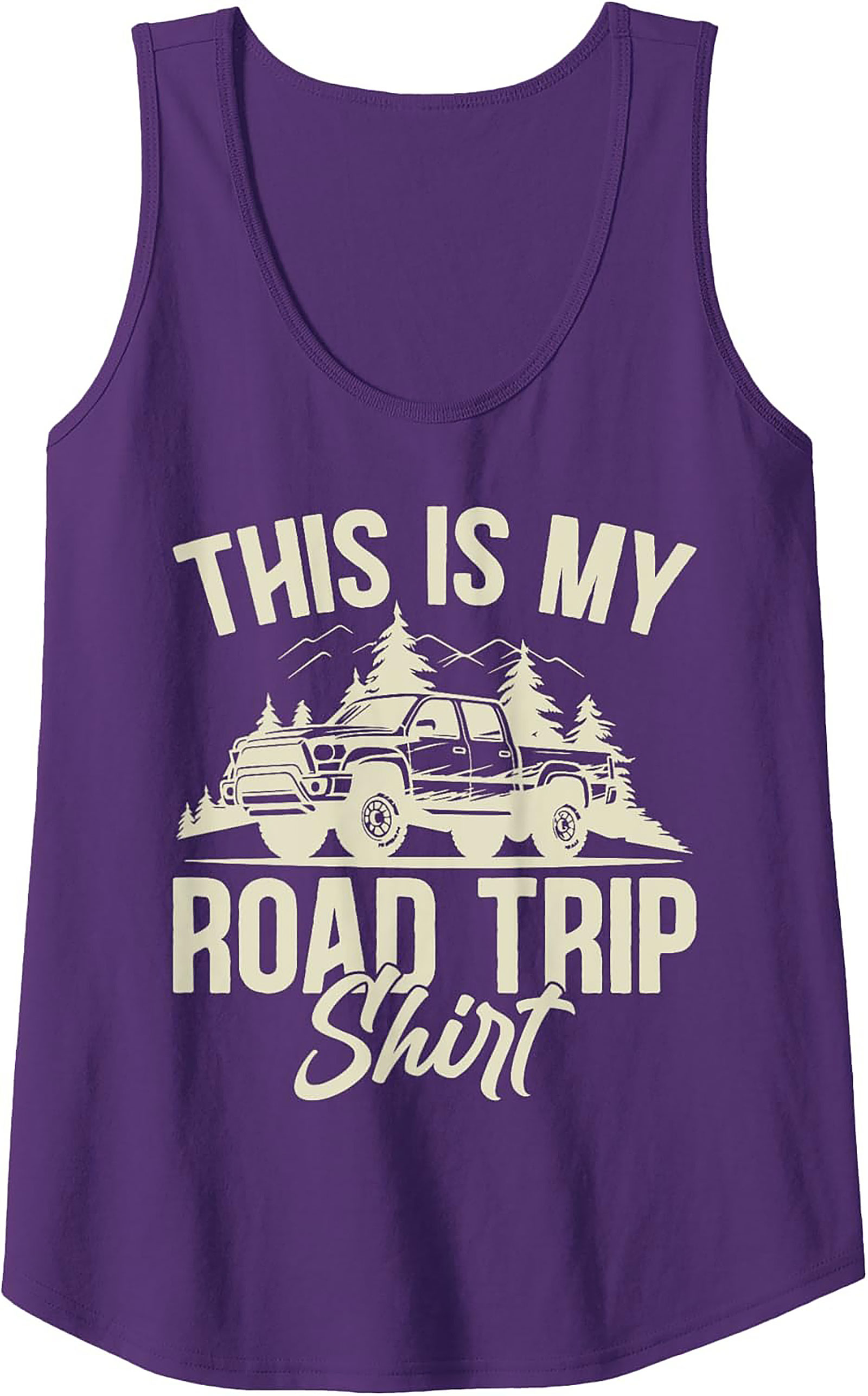 Road Trip Truck Graphic Tank Top Sleeveless Shirt Gift