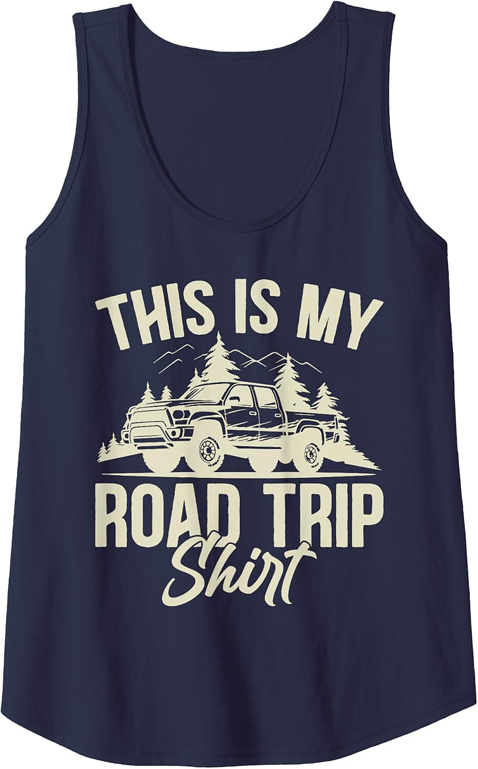 Road Trip Truck Graphic Tank Top Sleeveless Shirt Gift