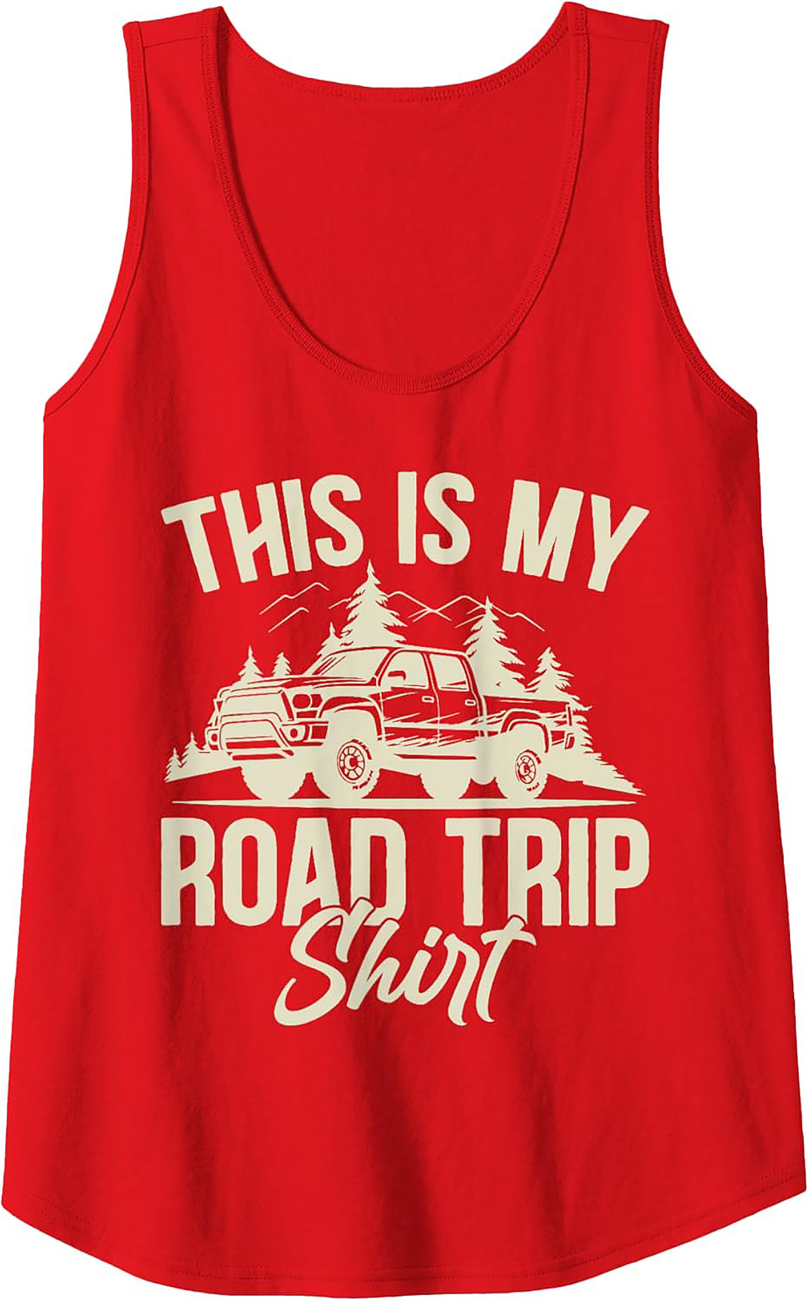 Road Trip Truck Graphic Tank Top Sleeveless Shirt Gift