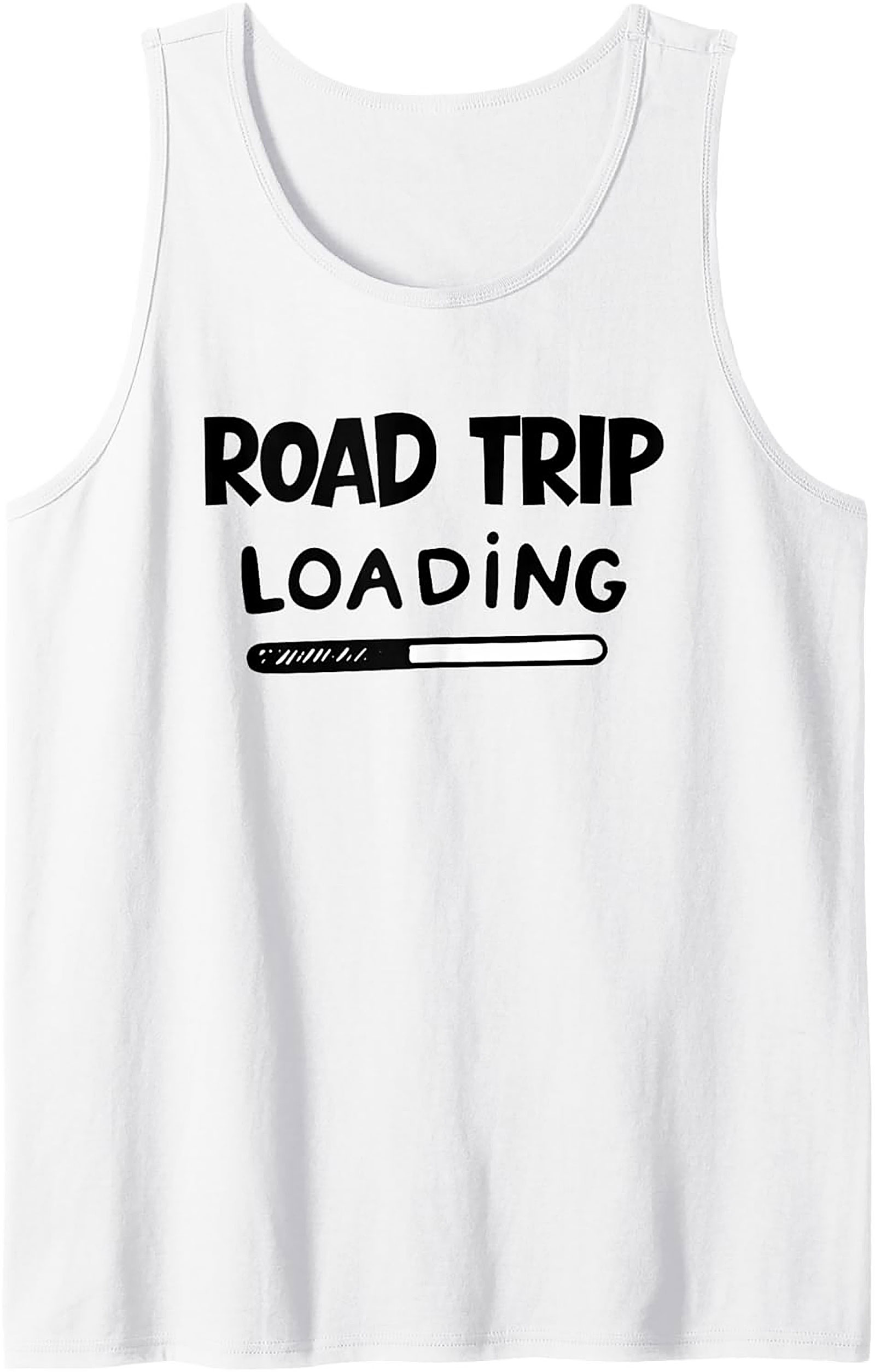 Road Trip Loading Graphic Tank Summer Sleeveless Shirt