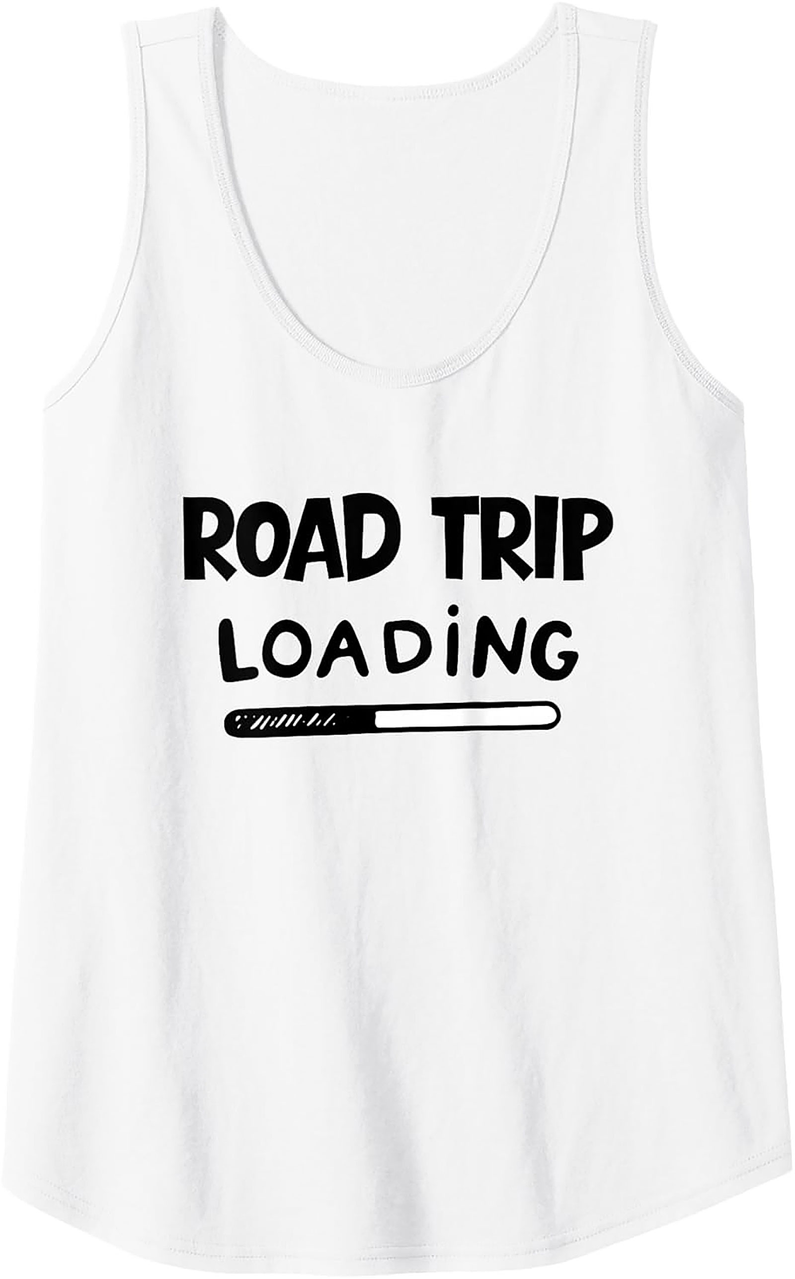 Road Trip Loading Graphic Tank Summer Sleeveless Shirt
