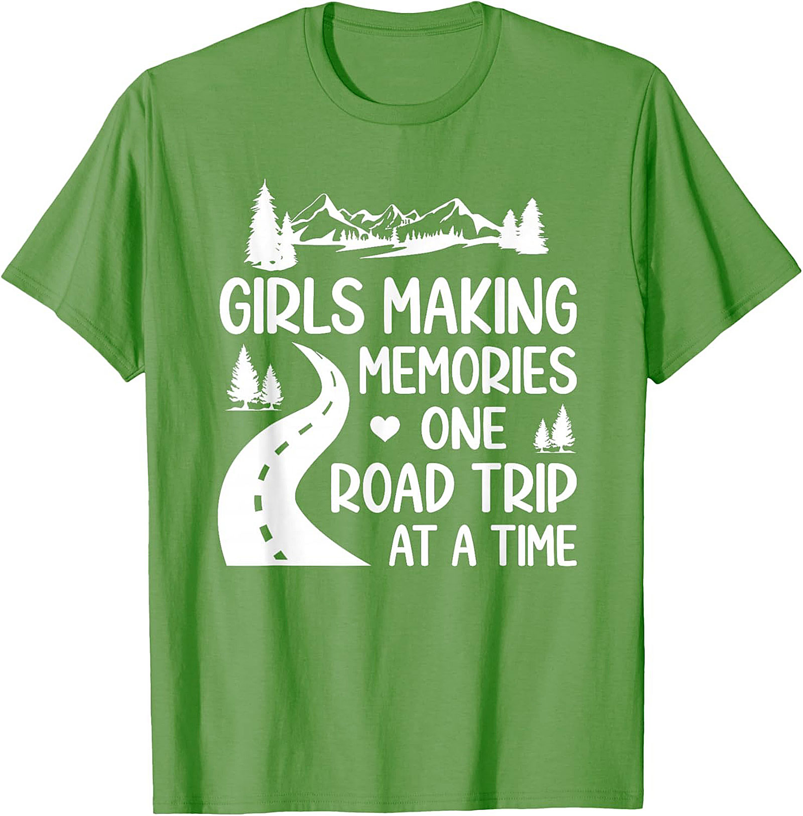 Girls Road Trip T-Shirt Adventure Graphic Tee Soft Cotton