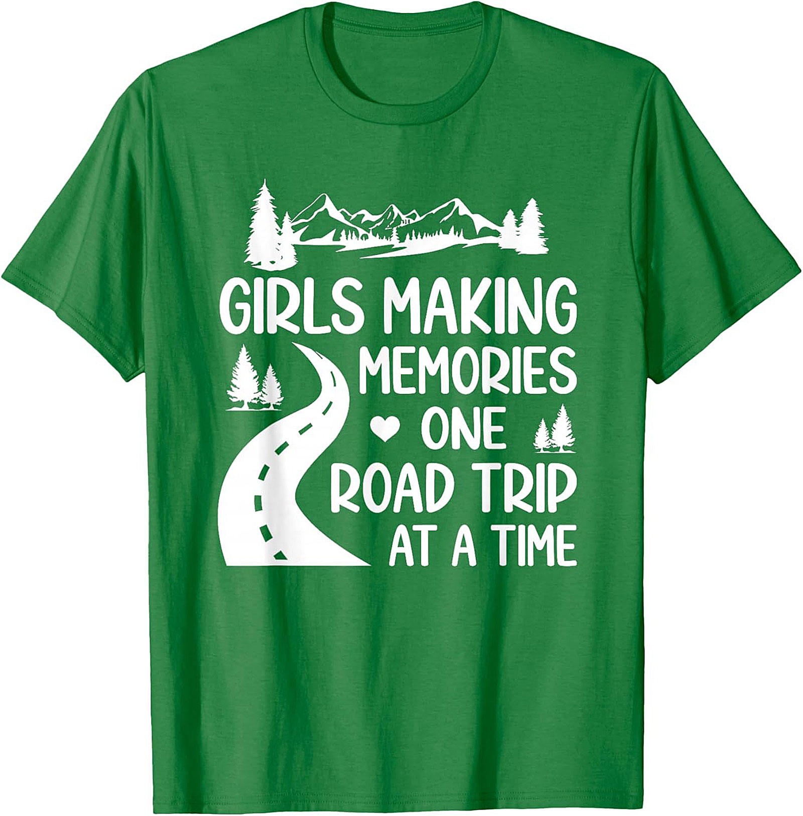 Girls Road Trip T-Shirt Adventure Graphic Tee Soft Cotton