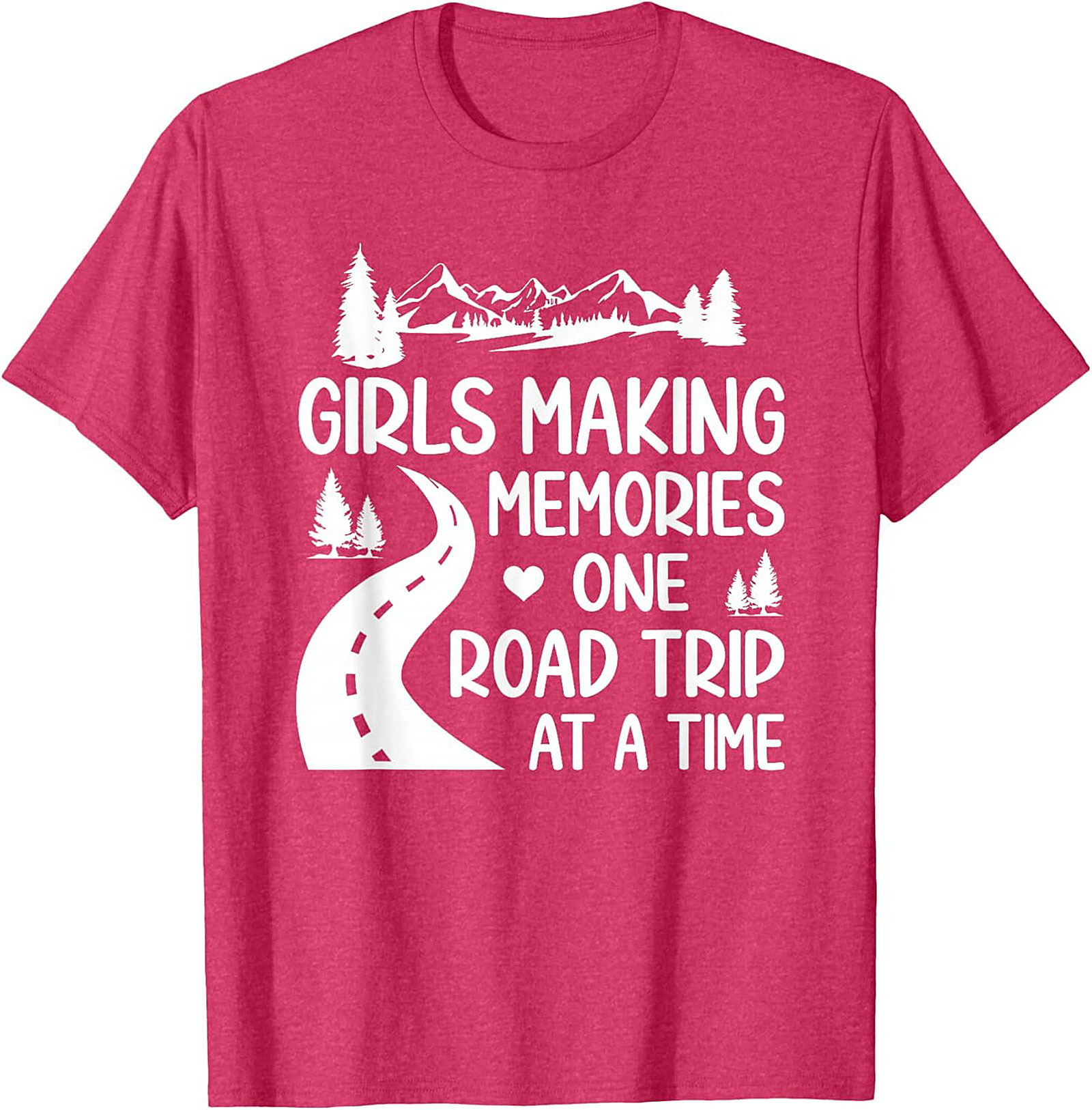 Girls Road Trip T-Shirt Adventure Graphic Tee Soft Cotton