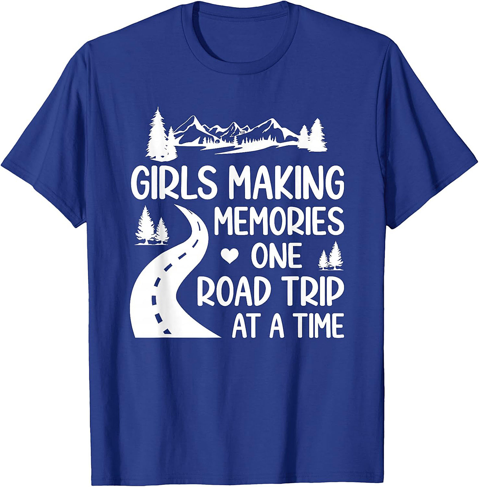Girls Road Trip T-Shirt Adventure Graphic Tee Soft Cotton