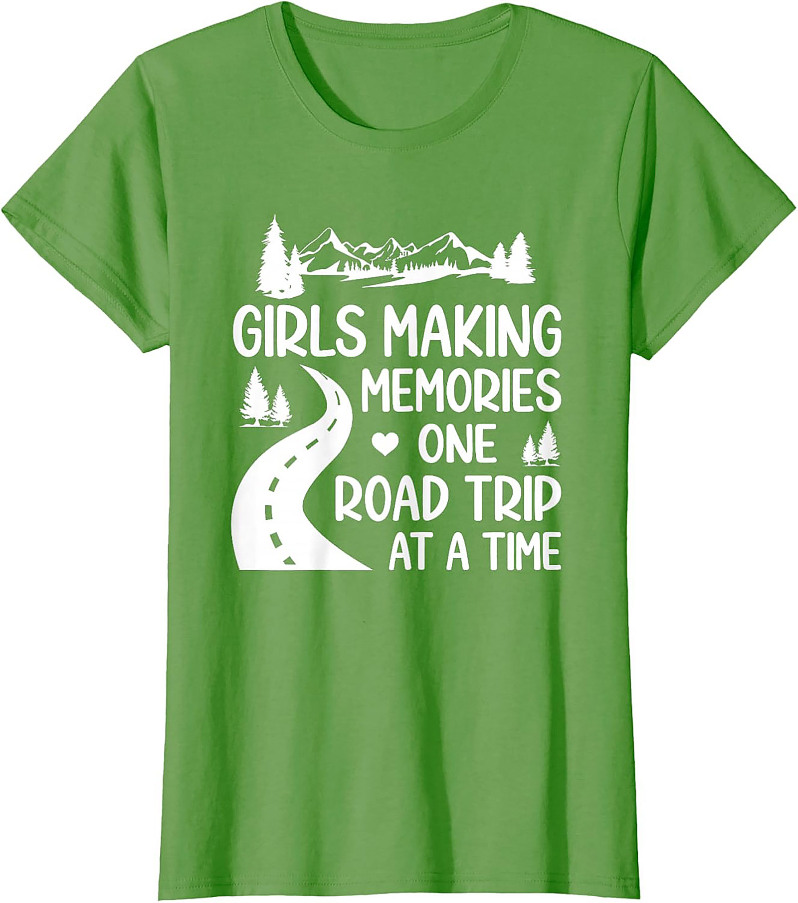 Girls Road Trip T-Shirt Adventure Graphic Tee Soft Cotton