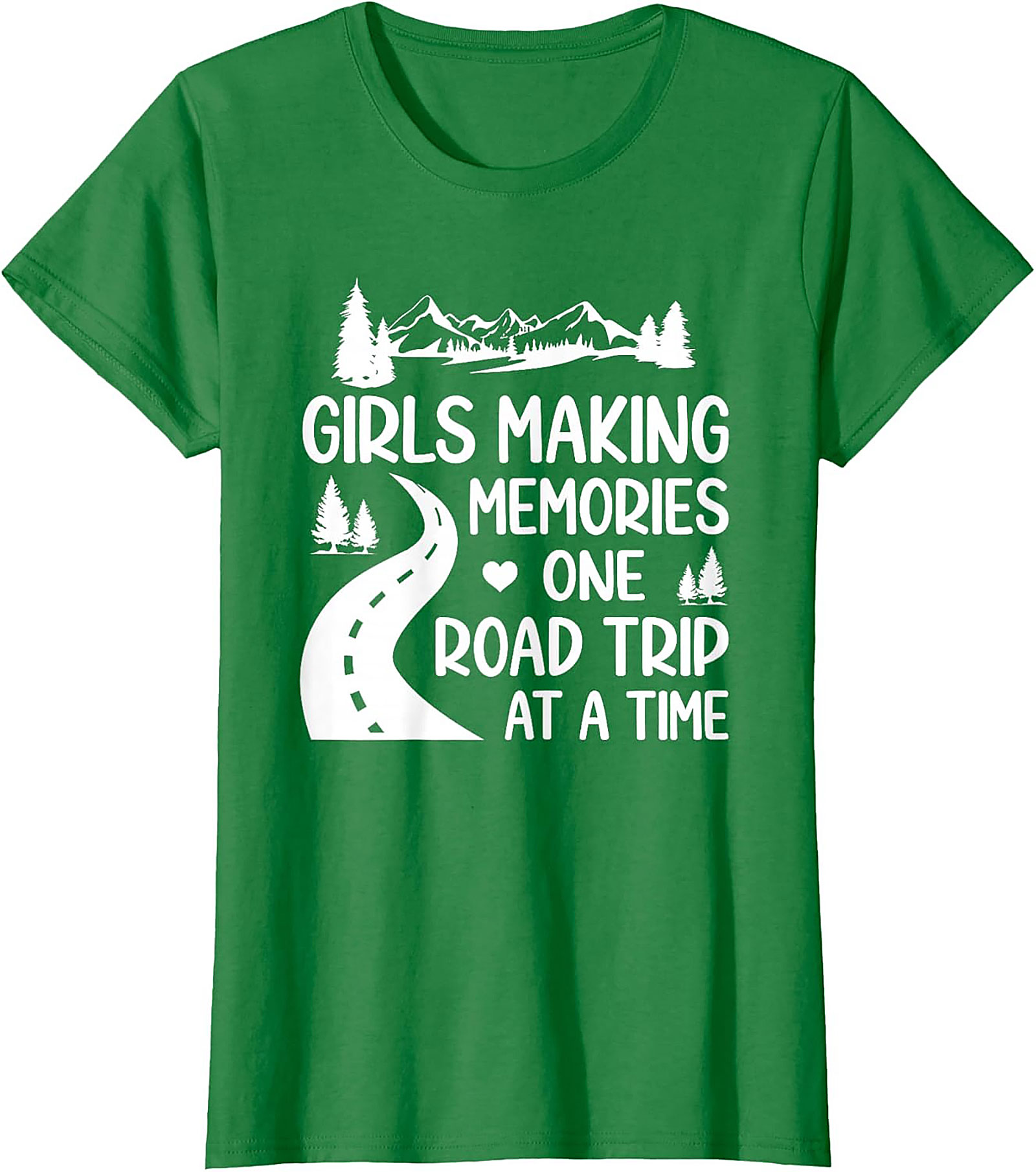 Girls Road Trip T-Shirt Adventure Graphic Tee Soft Cotton