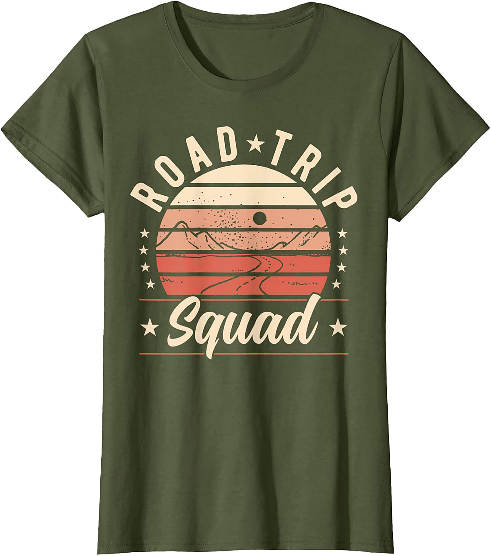  Road Trip Squad Vintage Graphic Tee Adventure Shirt 