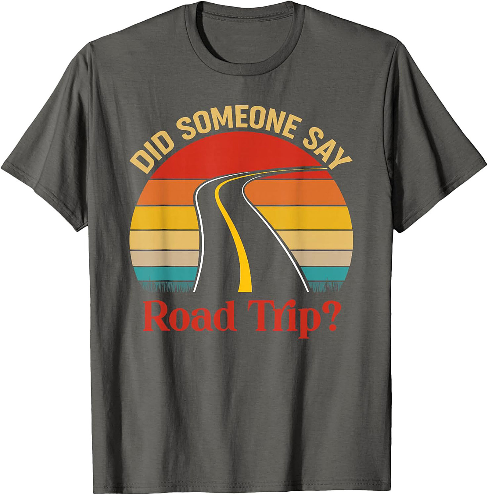 Road Trip Graphic Tee Vintage Sunset Funny Unisex Shirt