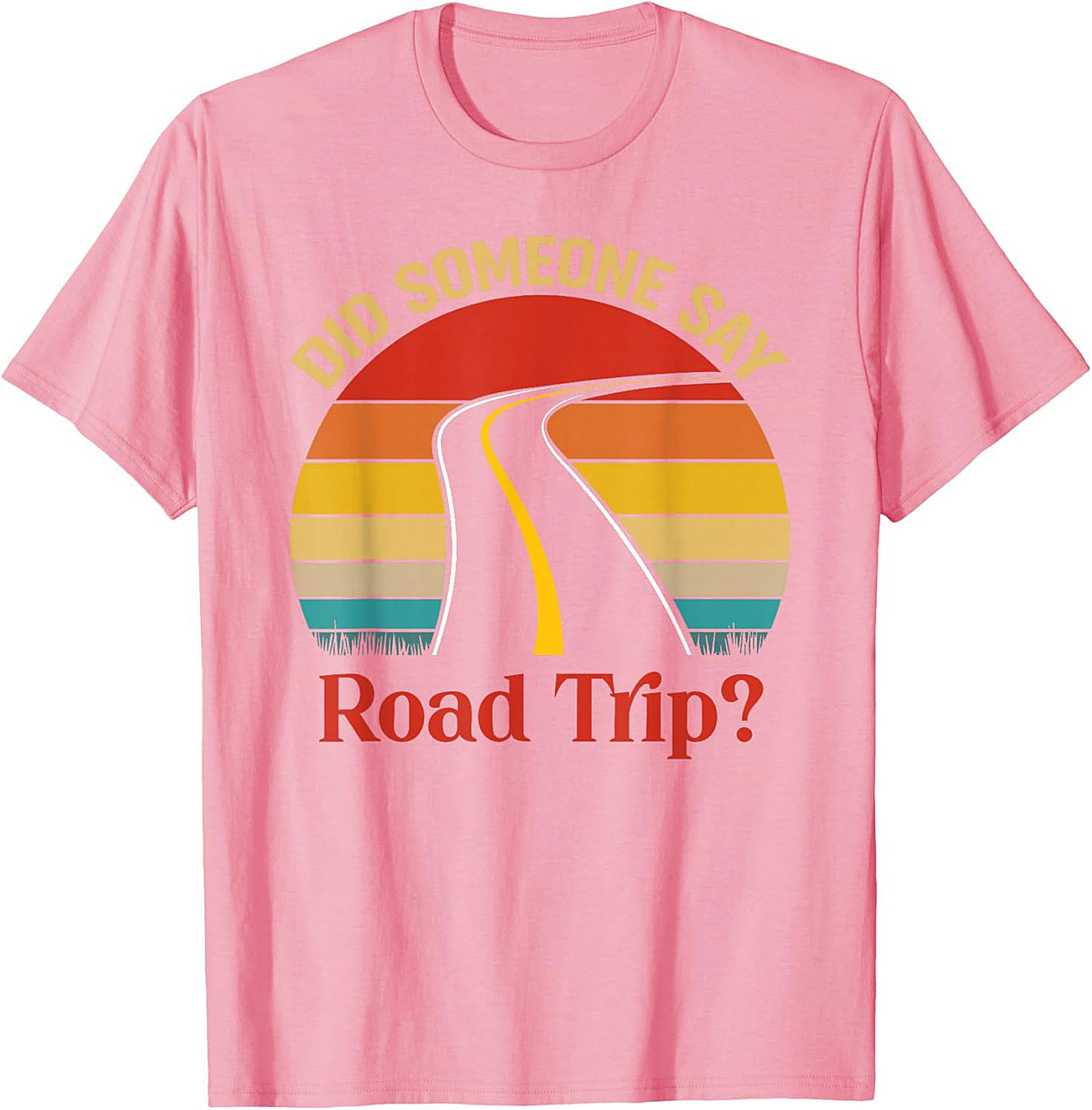 Road Trip Graphic Tee Vintage Sunset Funny Unisex Shirt