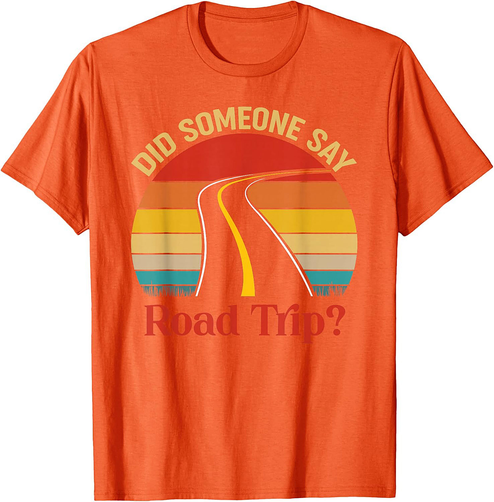 Road Trip Graphic Tee Vintage Sunset Funny Unisex Shirt