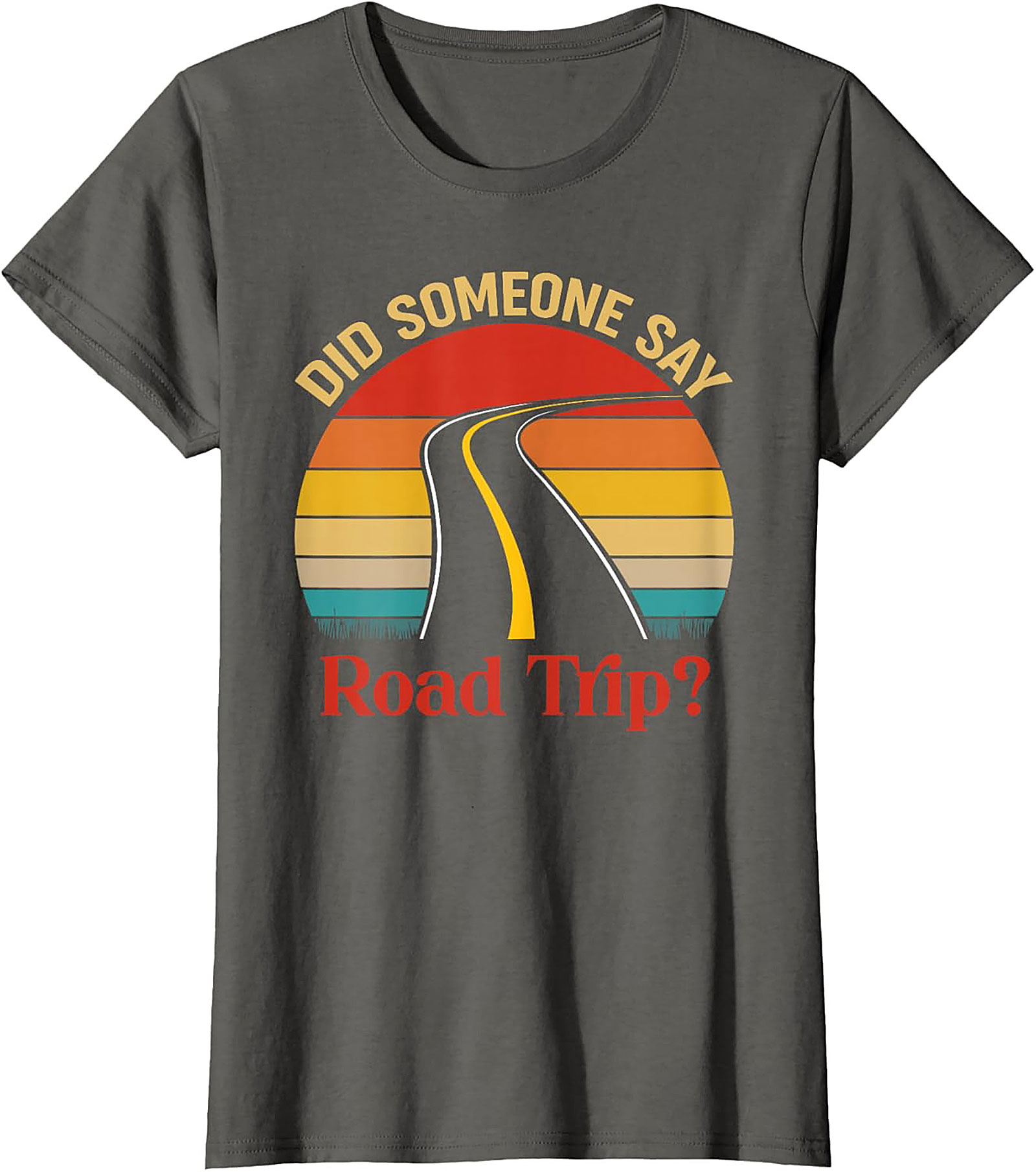 Road Trip Graphic Tee Vintage Sunset Funny Unisex Shirt
