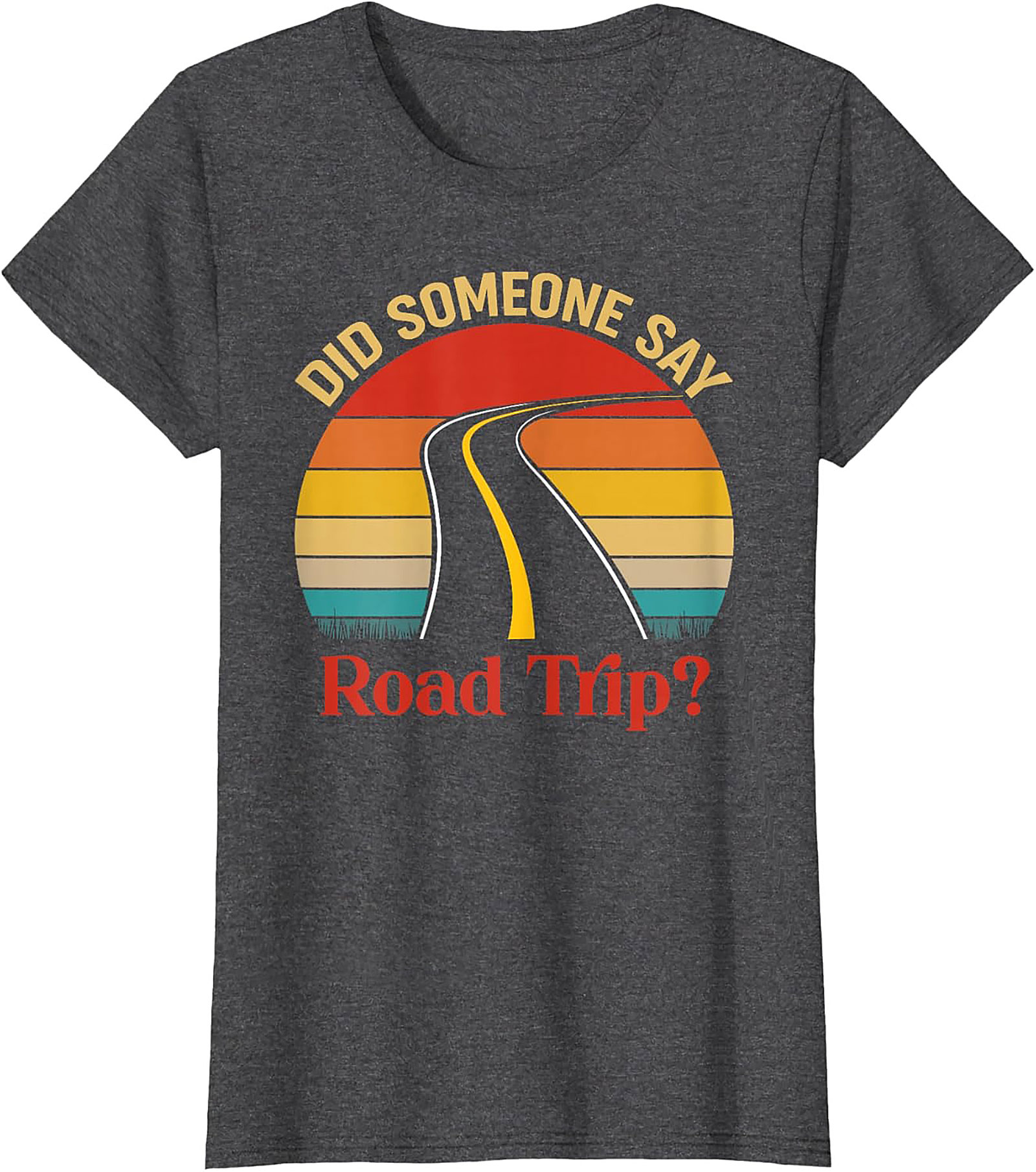 Road Trip Graphic Tee Vintage Sunset Funny Unisex Shirt