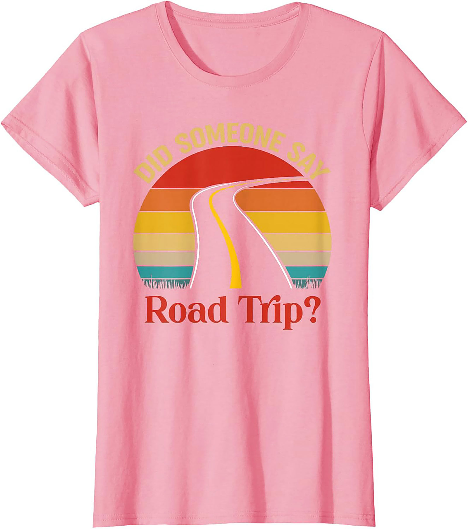 Road Trip Graphic Tee Vintage Sunset Funny Unisex Shirt