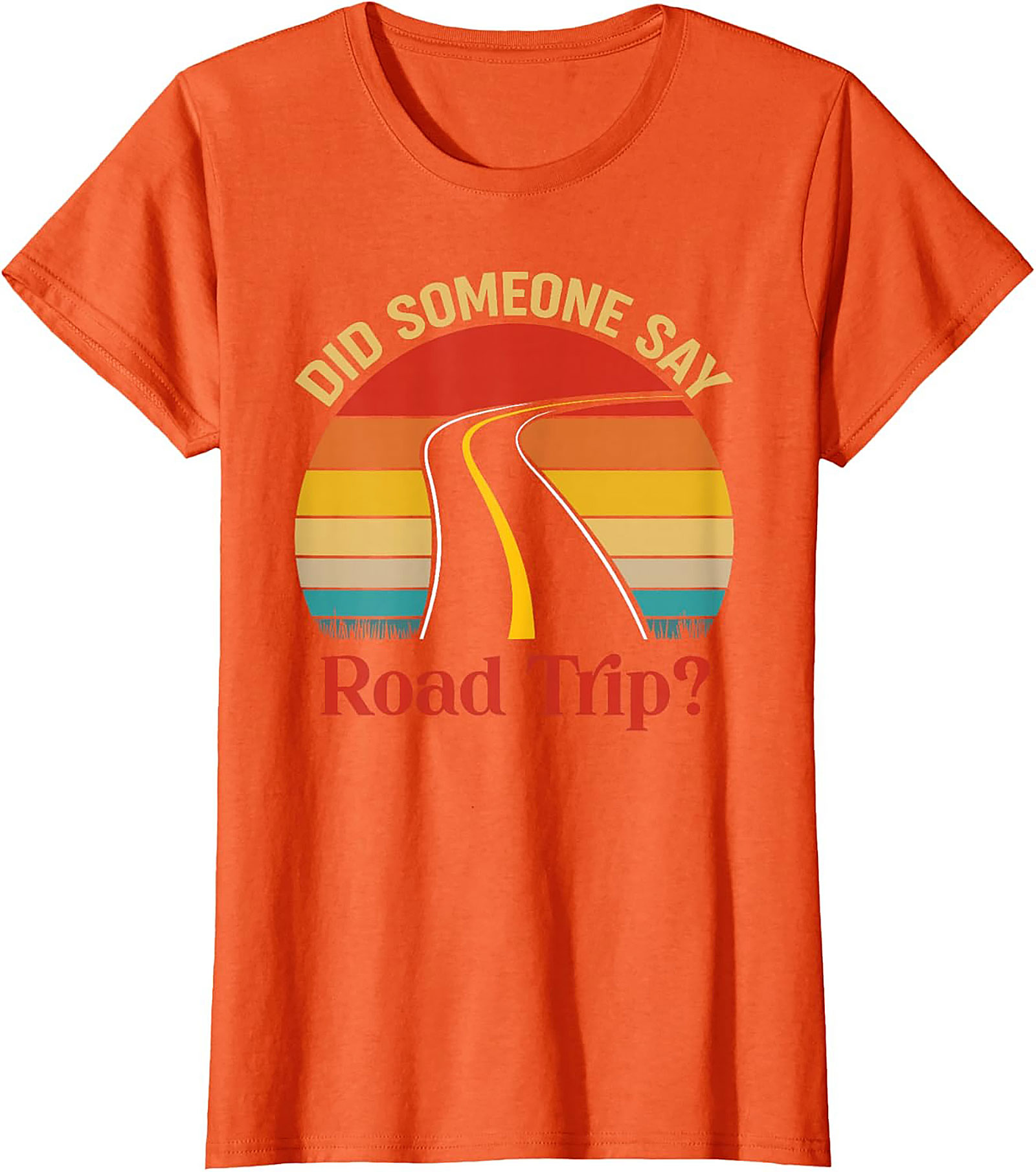 Road Trip Graphic Tee Vintage Sunset Funny Unisex Shirt