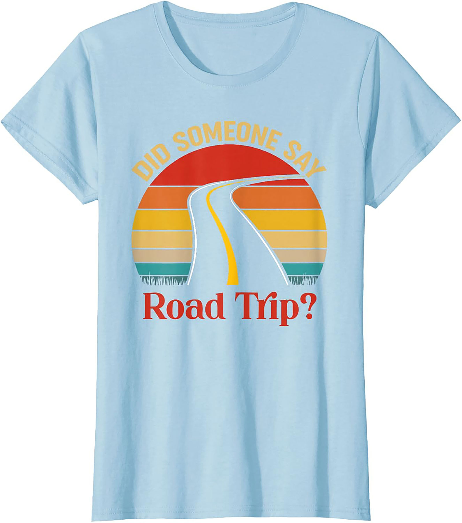 Road Trip Graphic Tee Vintage Sunset Funny Unisex Shirt