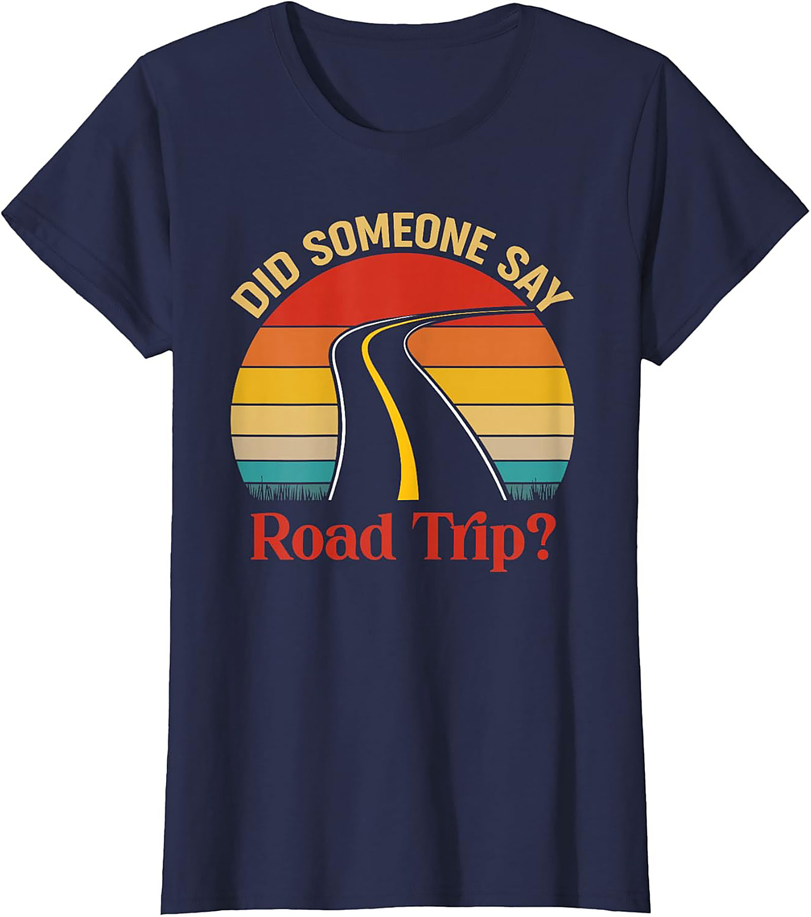 Road Trip Graphic Tee Vintage Sunset Funny Unisex Shirt