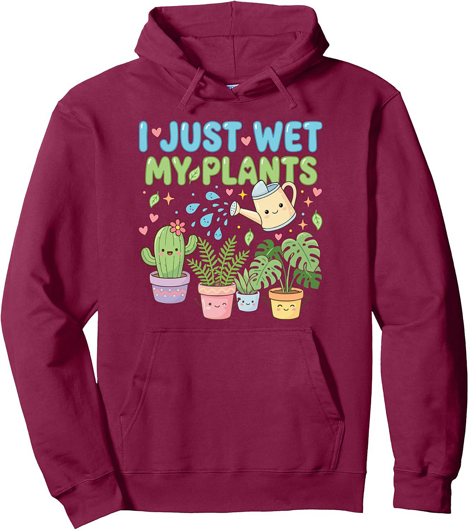 Kawaii Plant Lover Pullover Hoodie