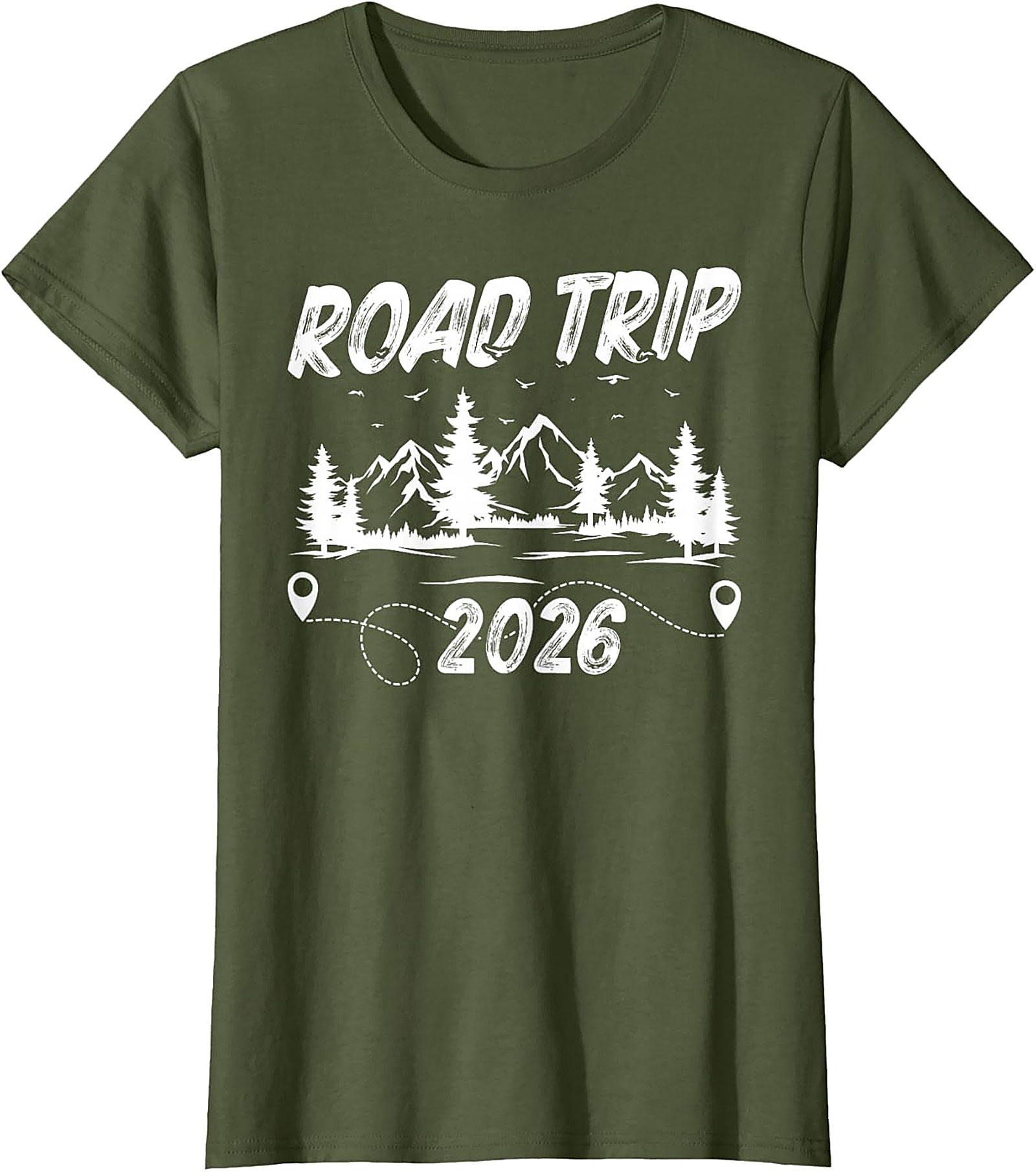 Road Trip 2026 Tee Adventure Mountain Graphic Shirt