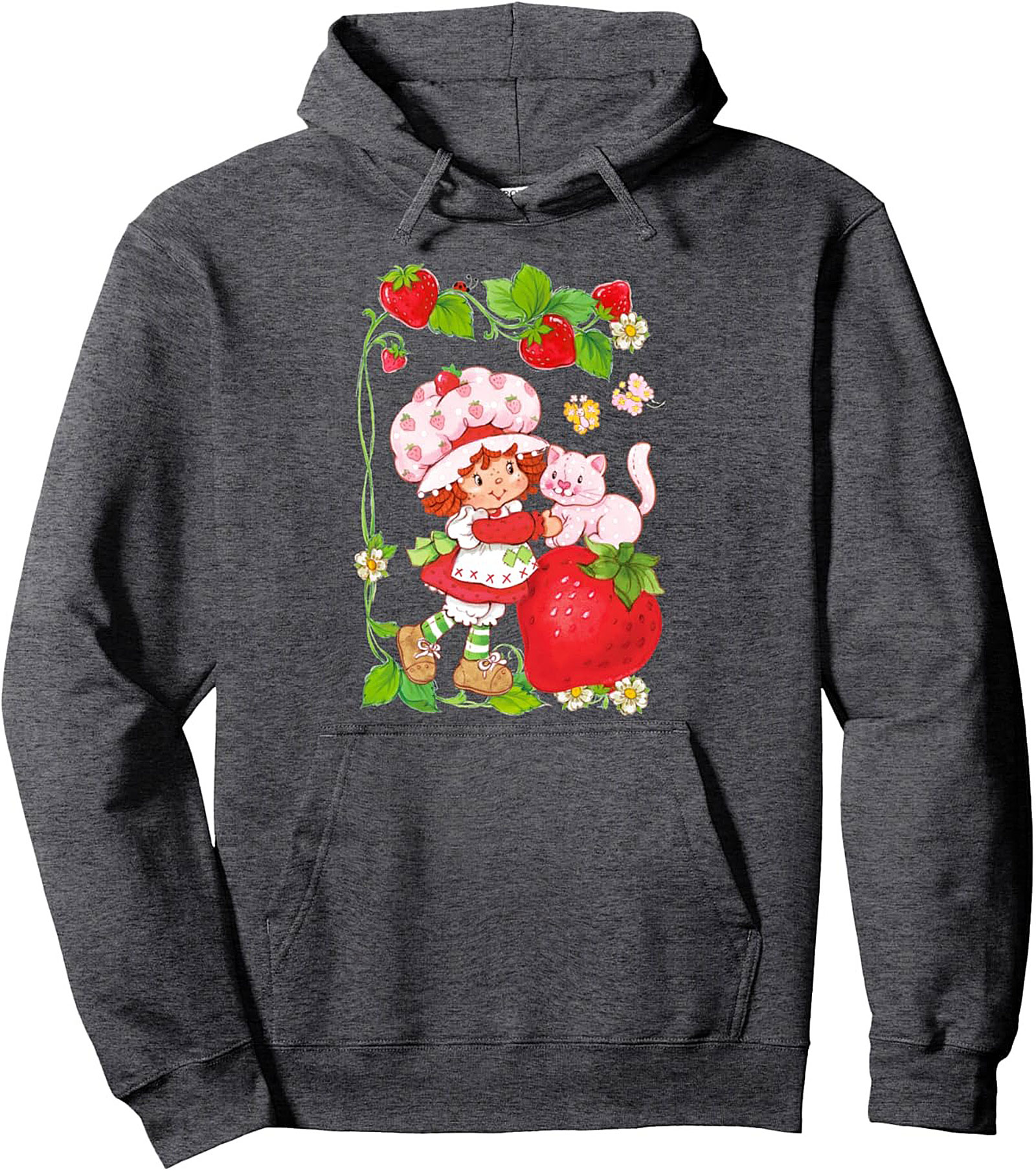 Strawberry Shortcake Pullover Hoodie Retro 80s Cozy