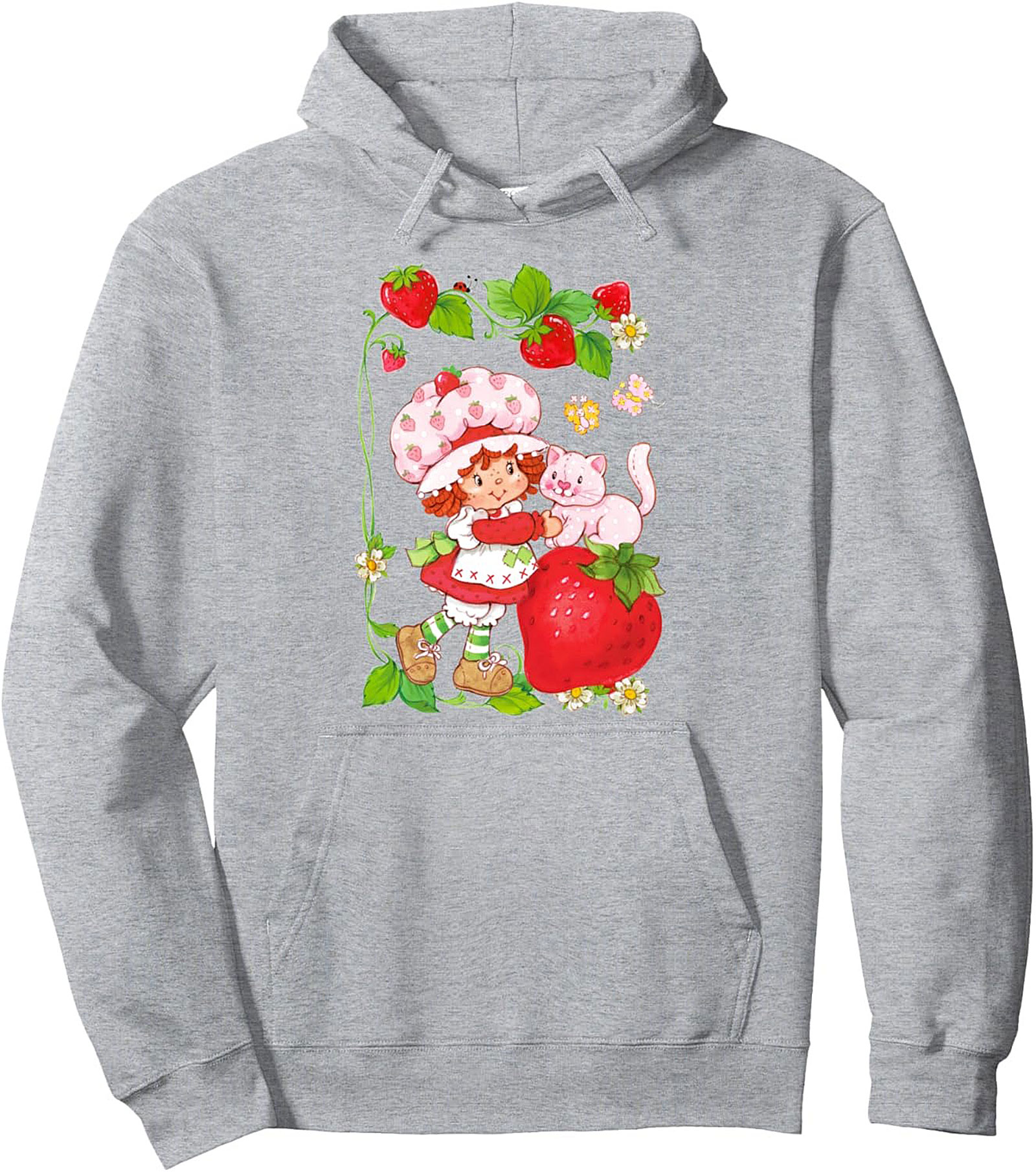 Strawberry Shortcake Pullover Hoodie Retro 80s Cozy