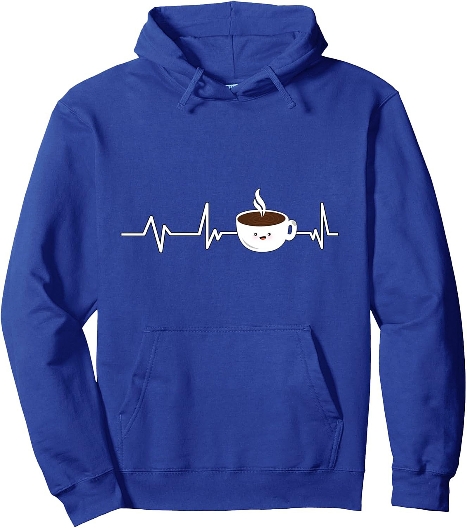 Coffee Heartbeat Pullover Hoodie