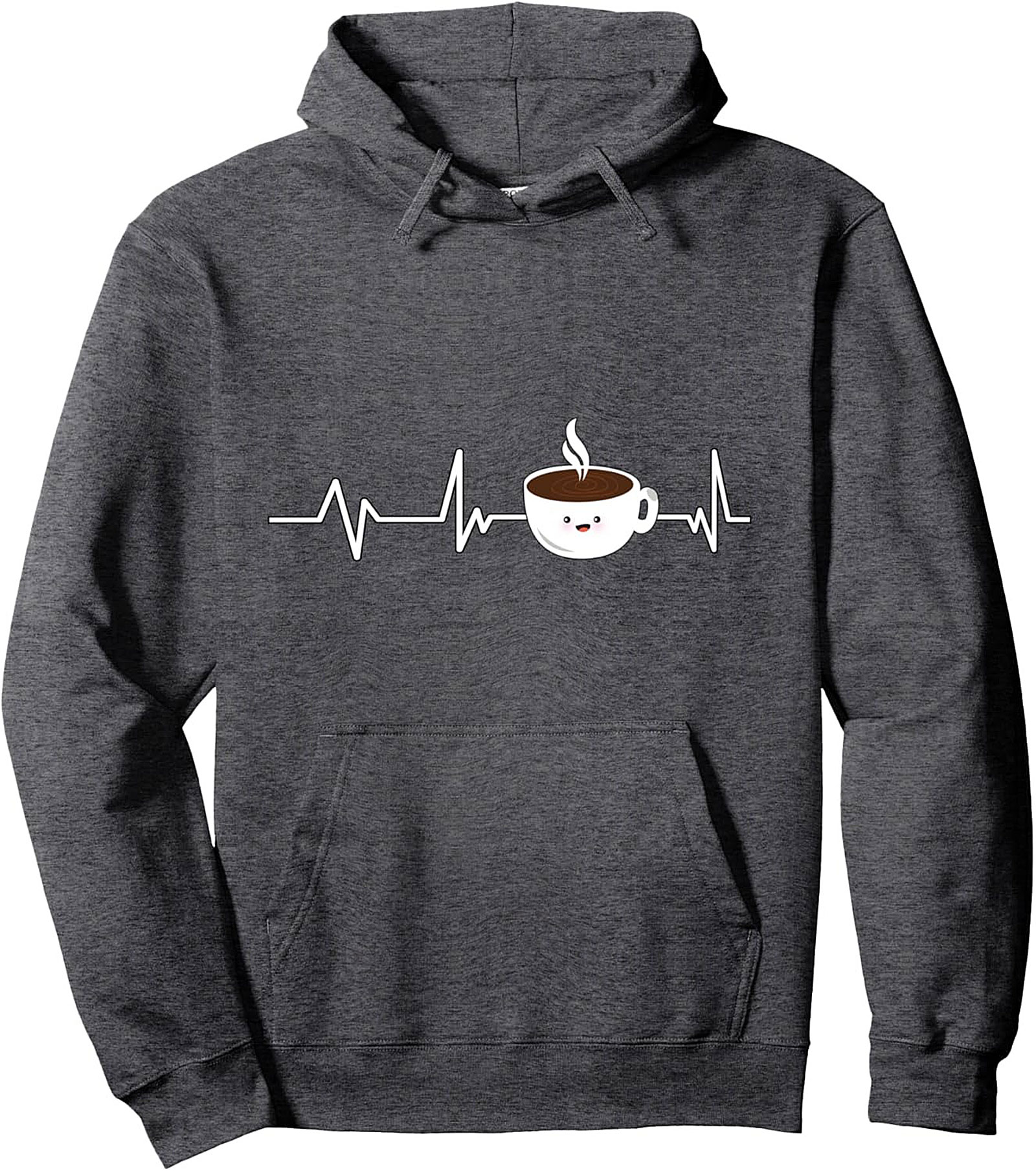 Coffee Heartbeat Pullover Hoodie