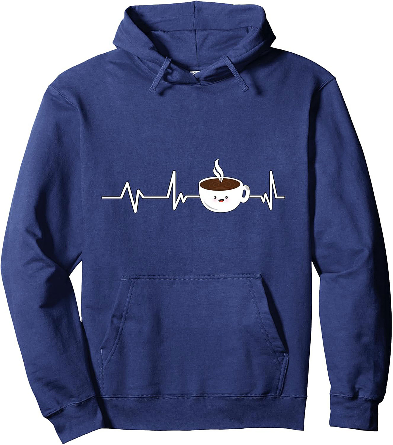 Coffee Heartbeat Pullover Hoodie