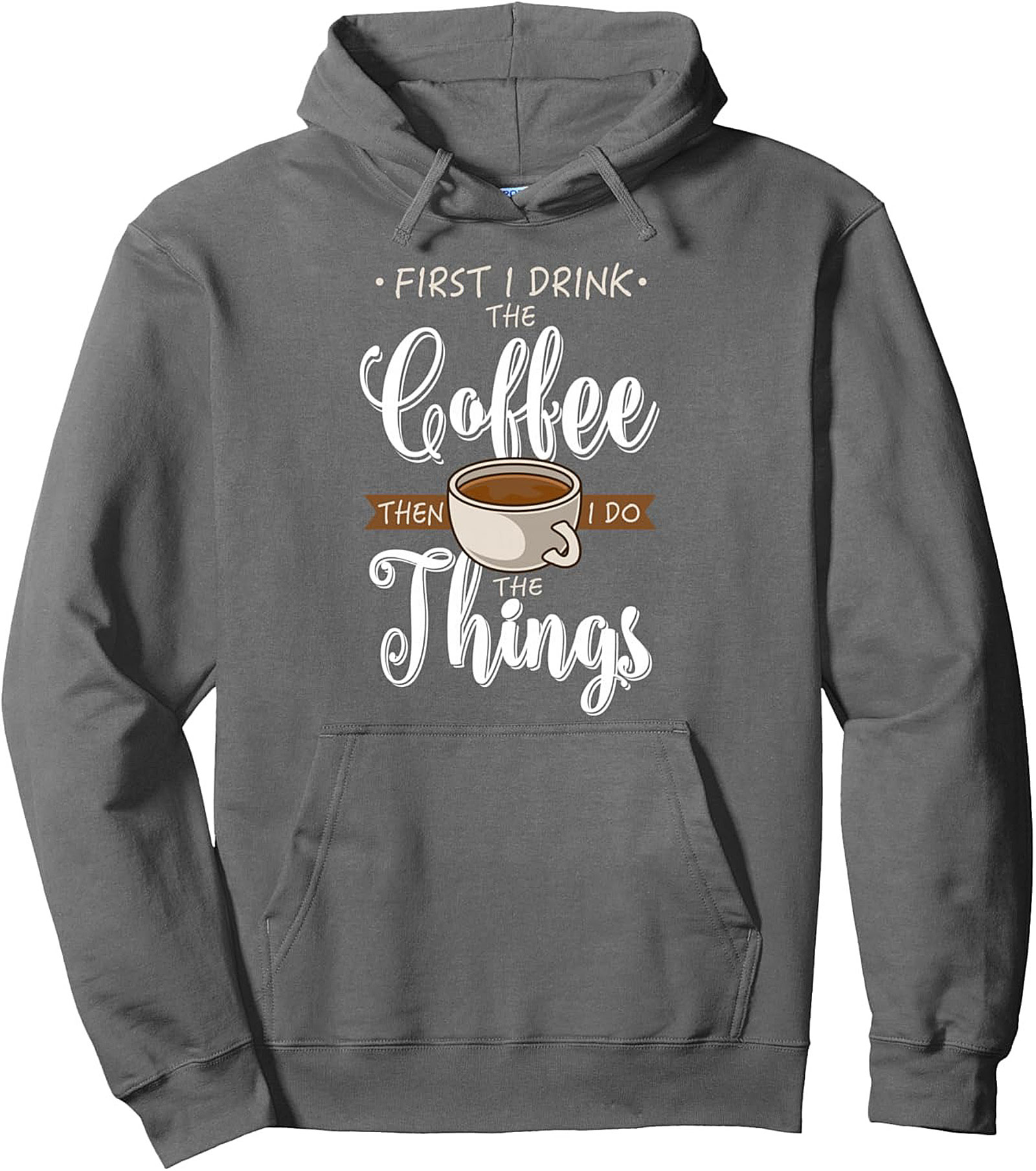 Coffee Lover Graphic Hoodie Funny Pullover Sweatshirt