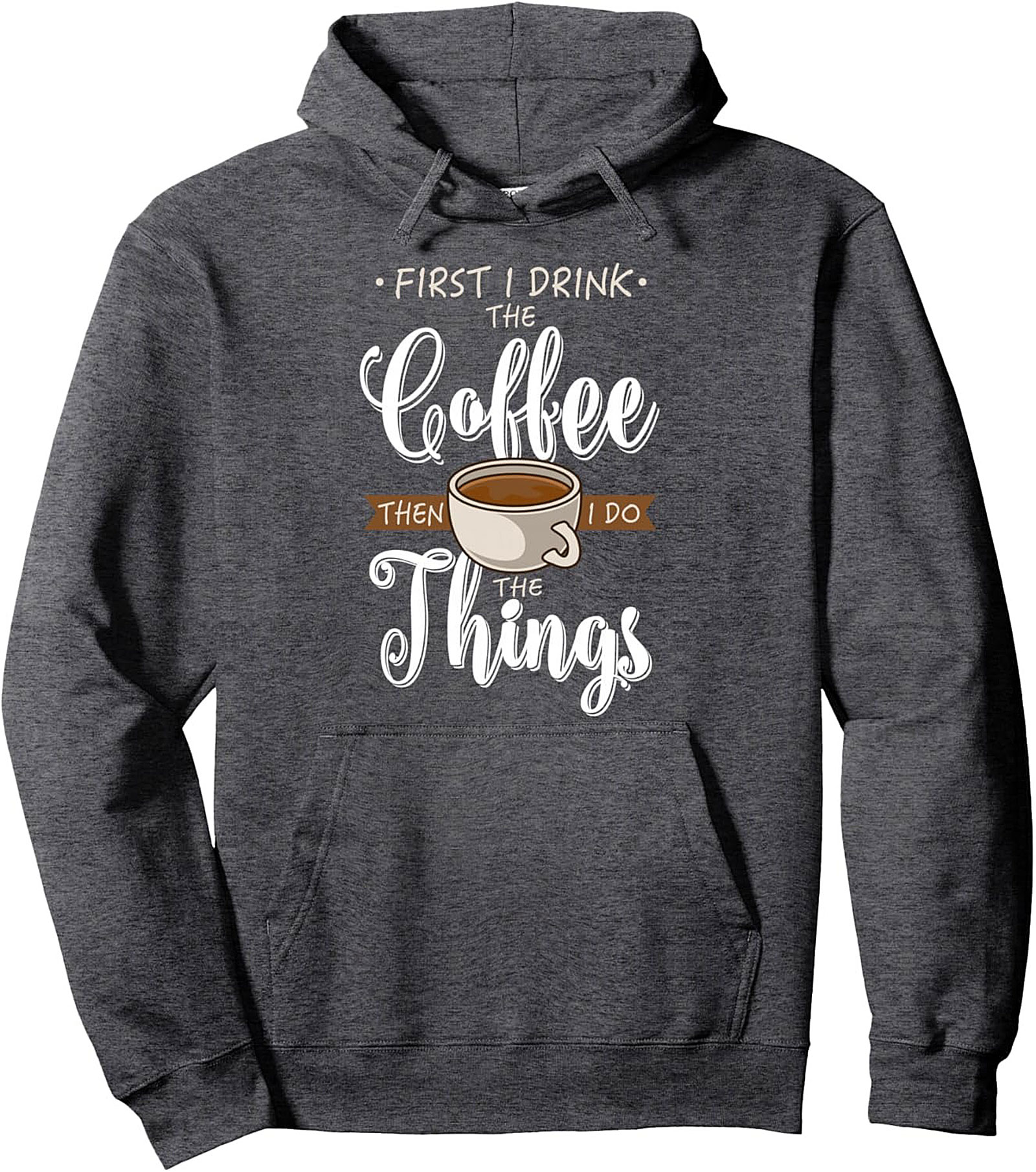 Coffee Lover Graphic Hoodie Funny Pullover Sweatshirt