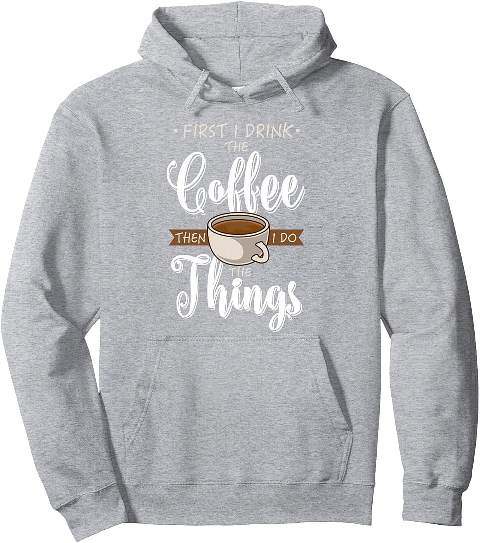Coffee Lover Graphic Hoodie Funny Pullover Sweatshirt