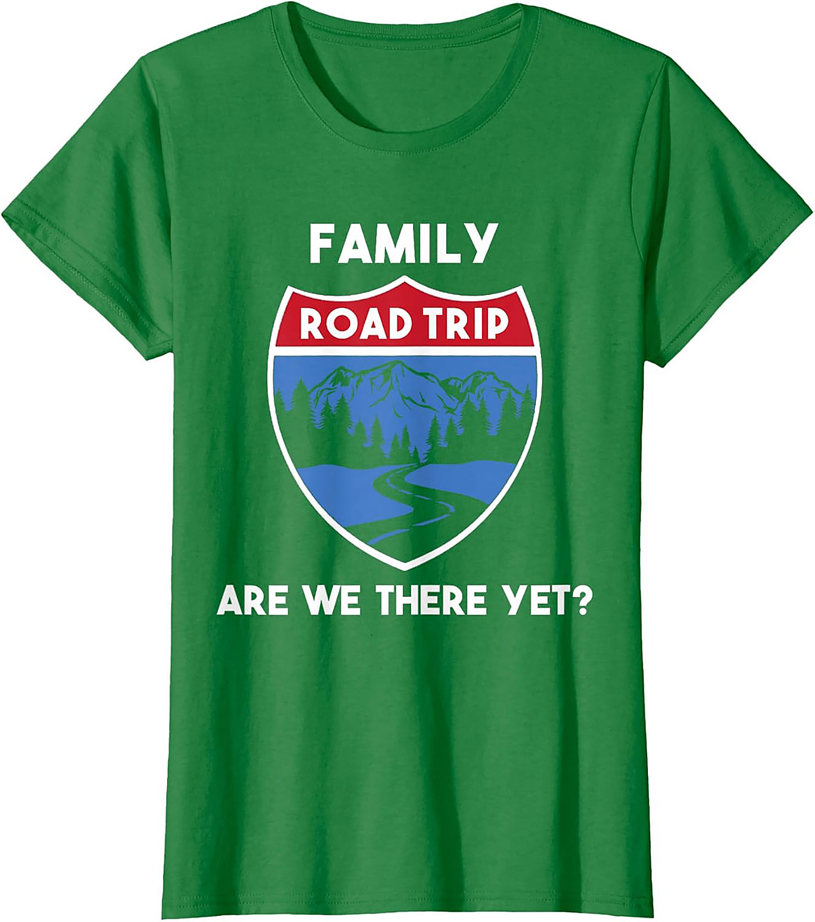 Family Road Trip T-shirt Funny Are We There Yet? Tee