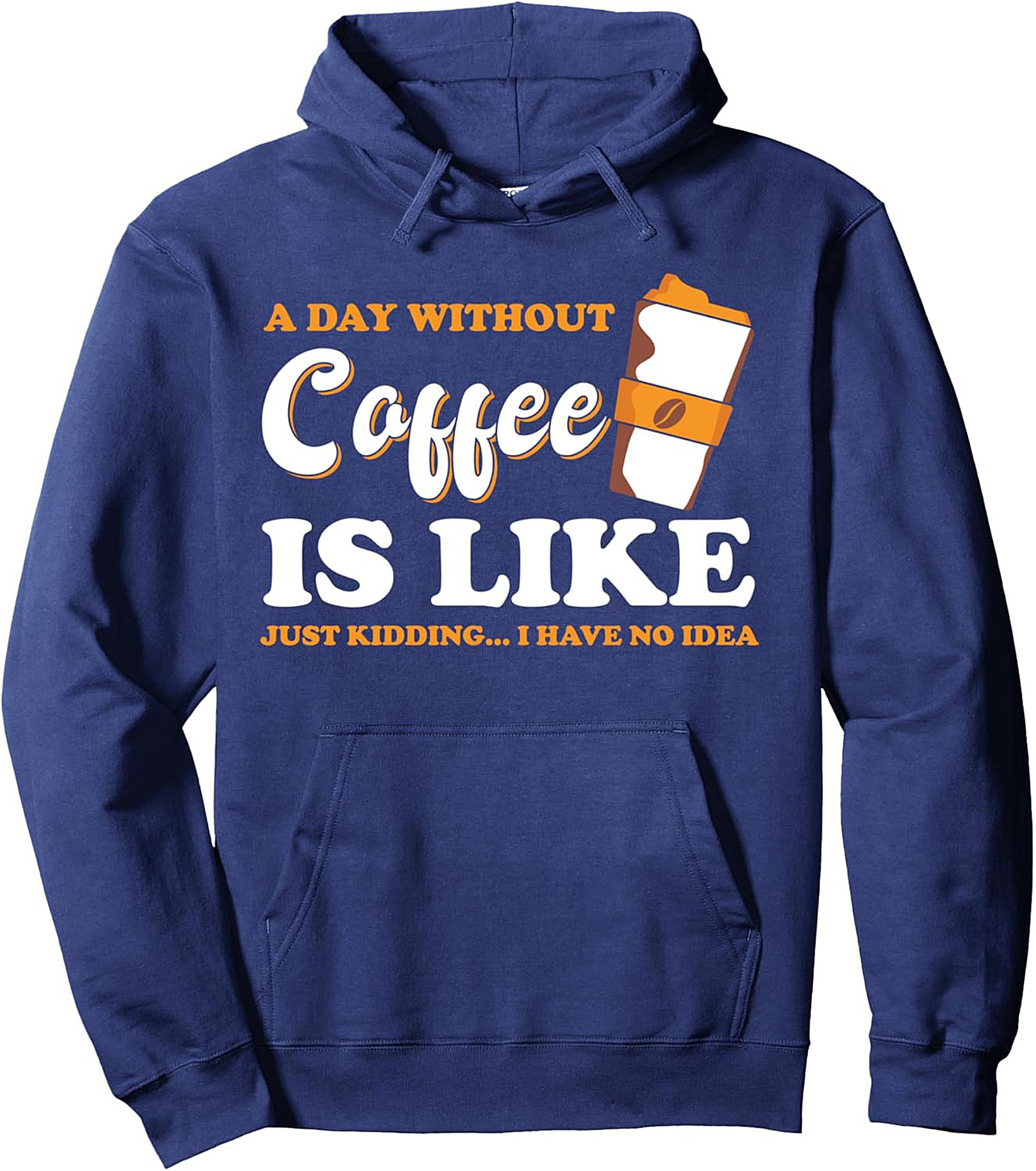 Funny Coffee Pullover Hoodie Caffeine Addict Gift