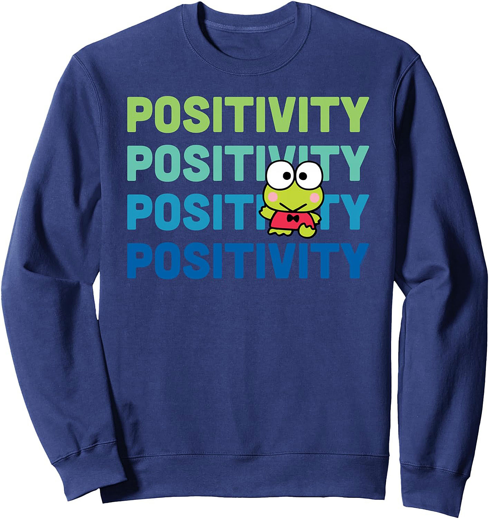 Positivity Frog Crewneck Sweatshirt | Cozy Unisex Pullover
