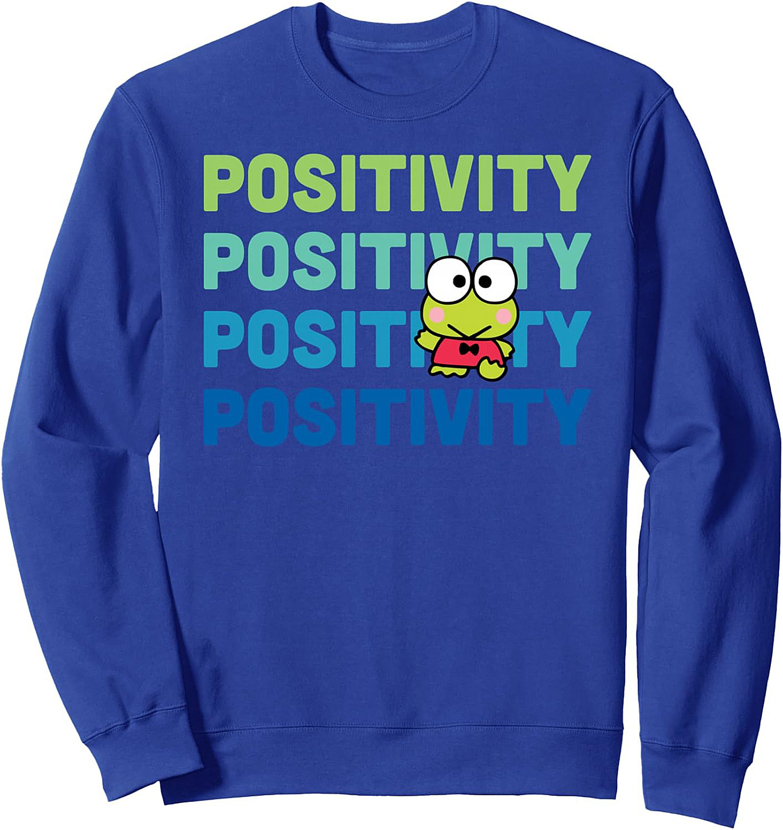 Positivity Frog Crewneck Sweatshirt | Cozy Unisex Pullover