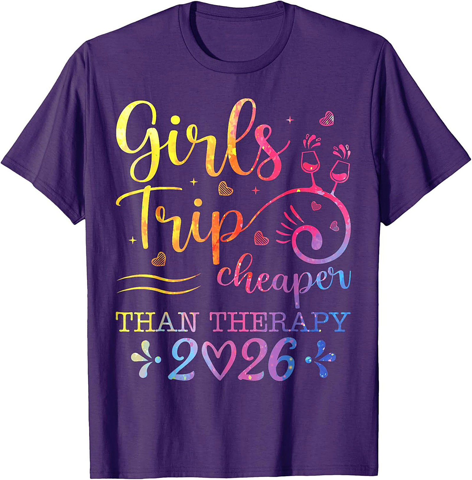 Girls Trip Cheaper Than Therapy 2026 T-shirt Funny Tee