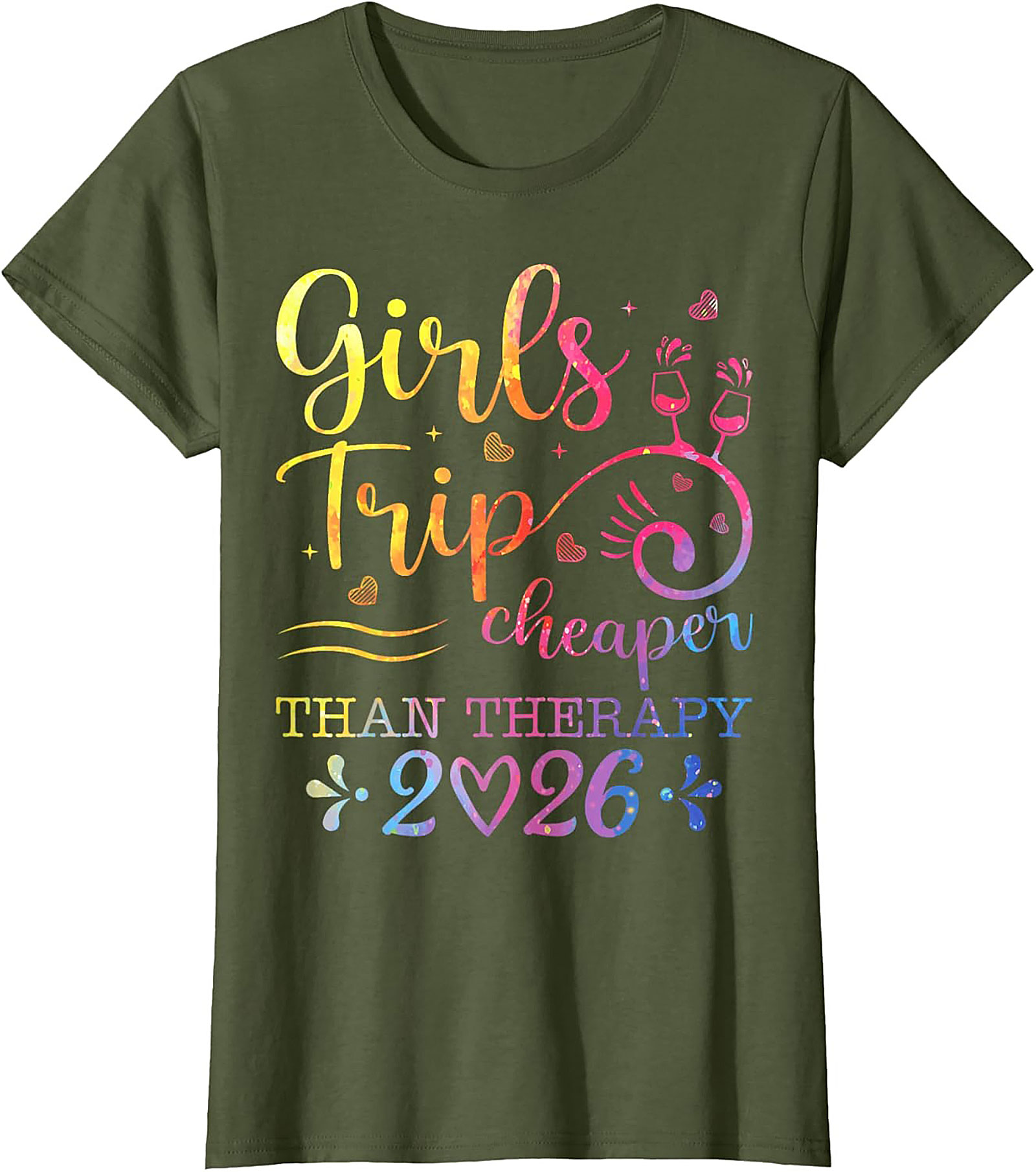 Girls Trip Cheaper Than Therapy 2026 T-shirt Funny Tee