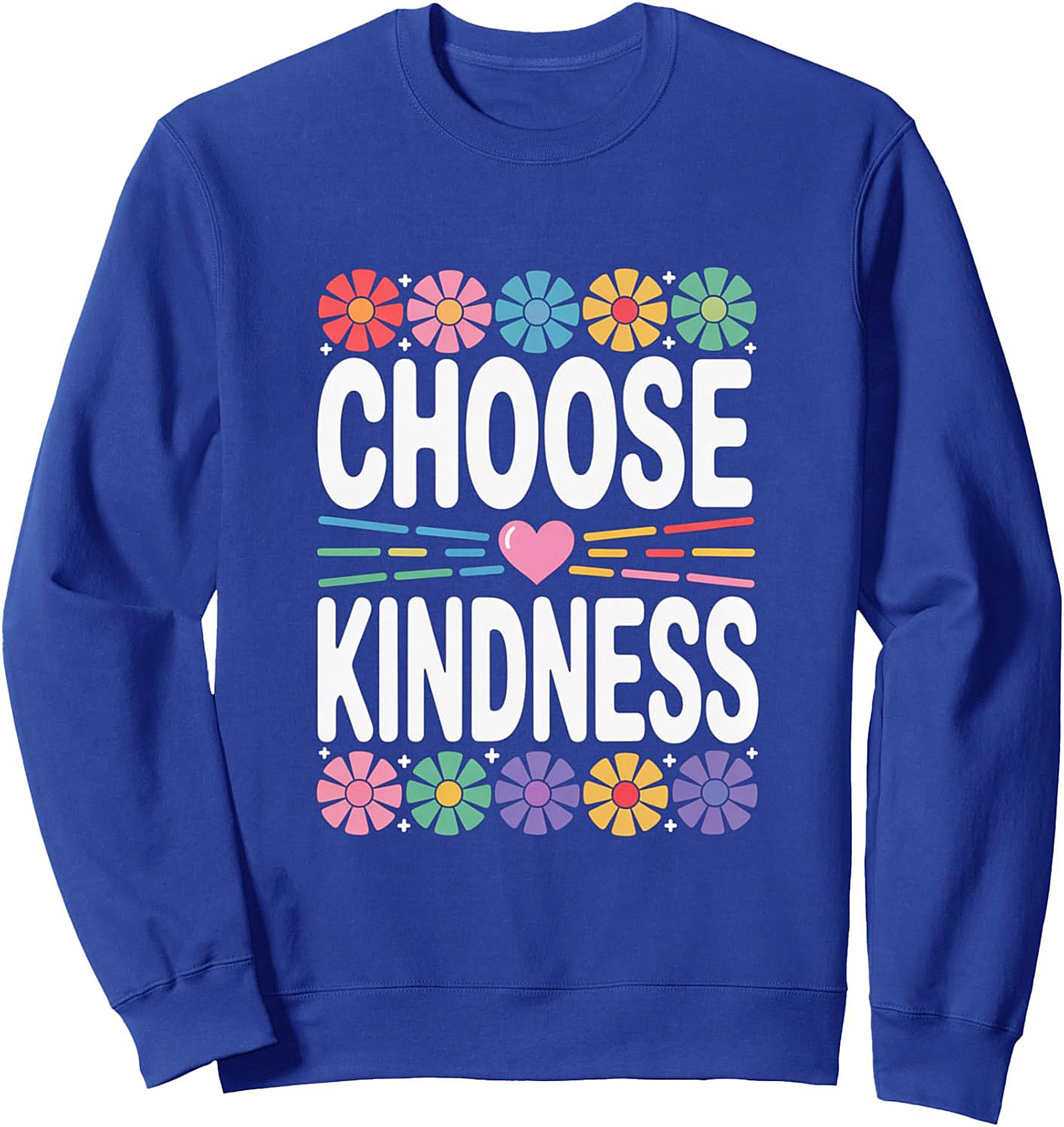 Choose Kindness Retro Flower Crewneck Sweatshirt | Cozy Gift