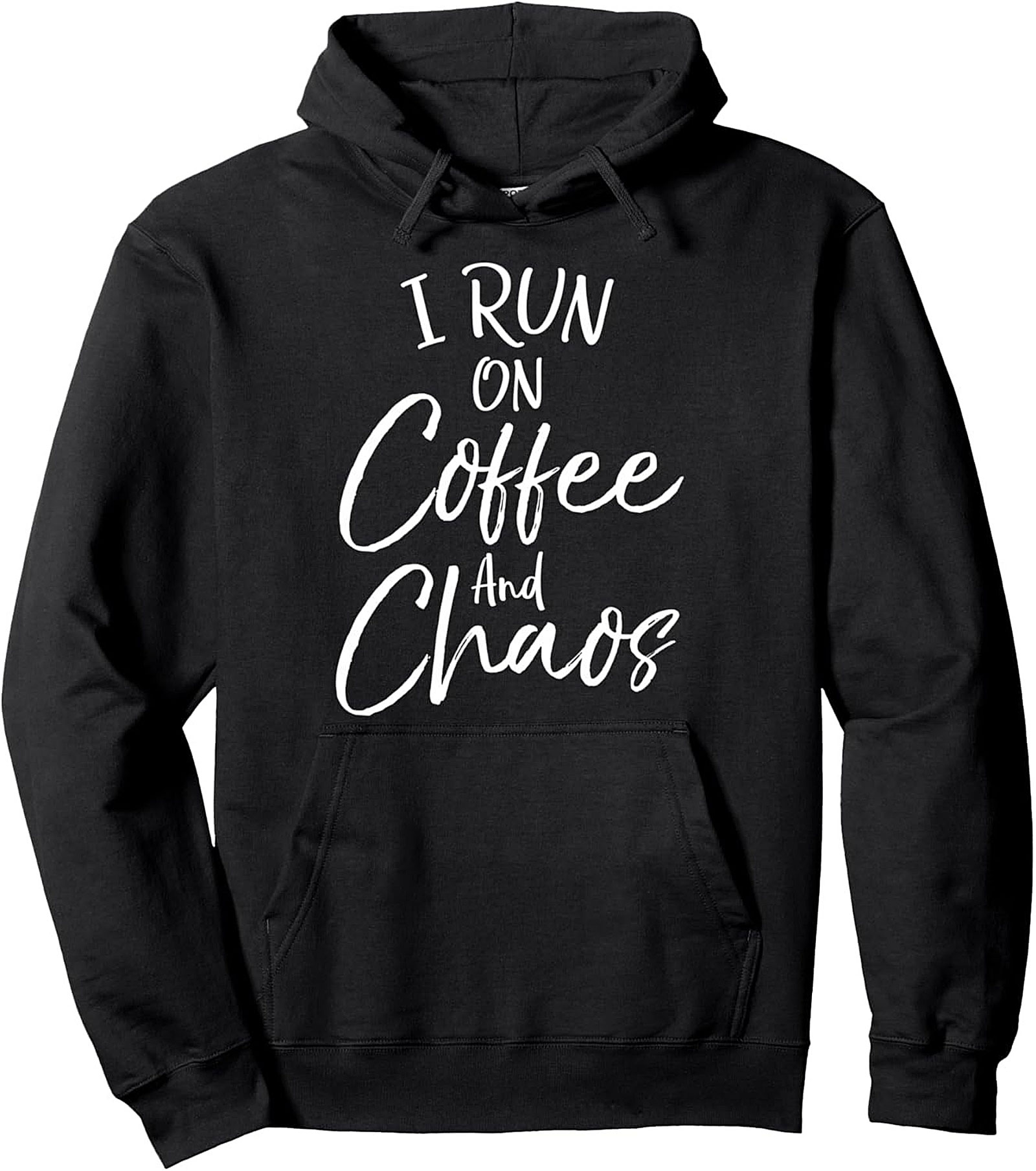 Funny Coffee And Chaos Pullover Hoodie Cozy Unisex Fit