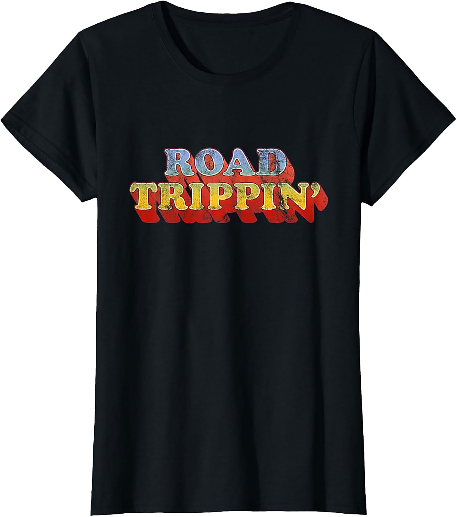 Road Trippin' T-shirt Vintage Funny Graphic Tee Soft Cotton