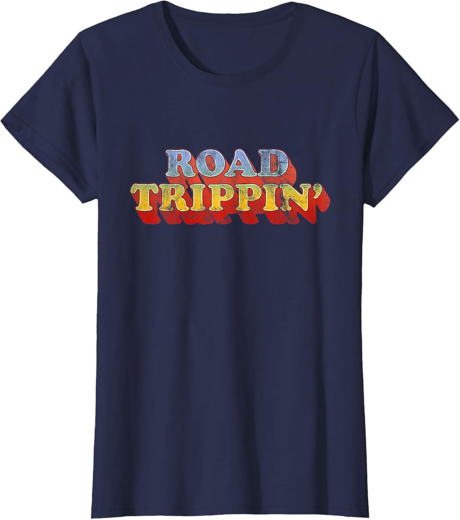 Road Trippin' T-shirt Vintage Funny Graphic Tee Soft Cotton
